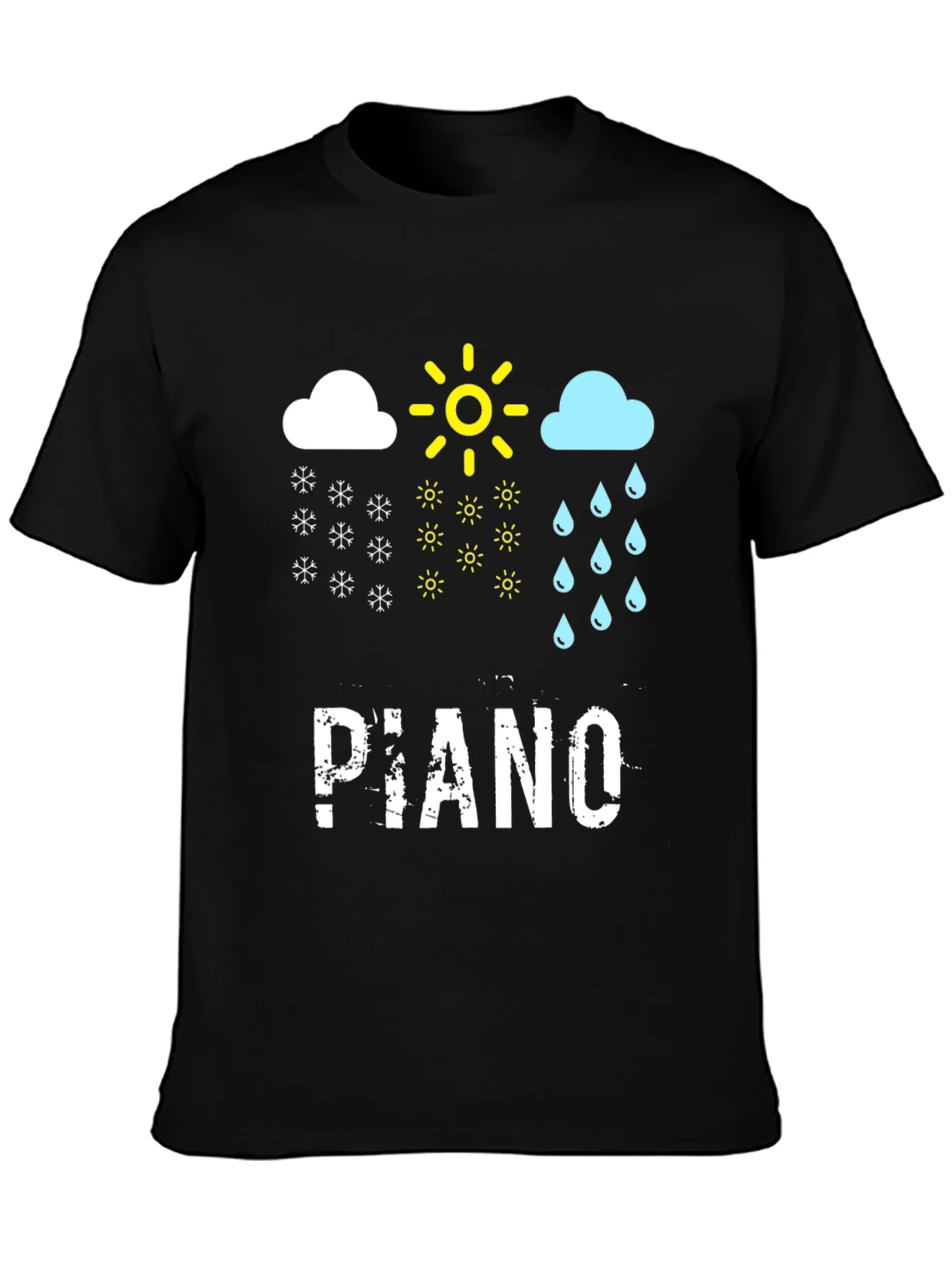 Rebbecca Piano Weather Black T-Shirt