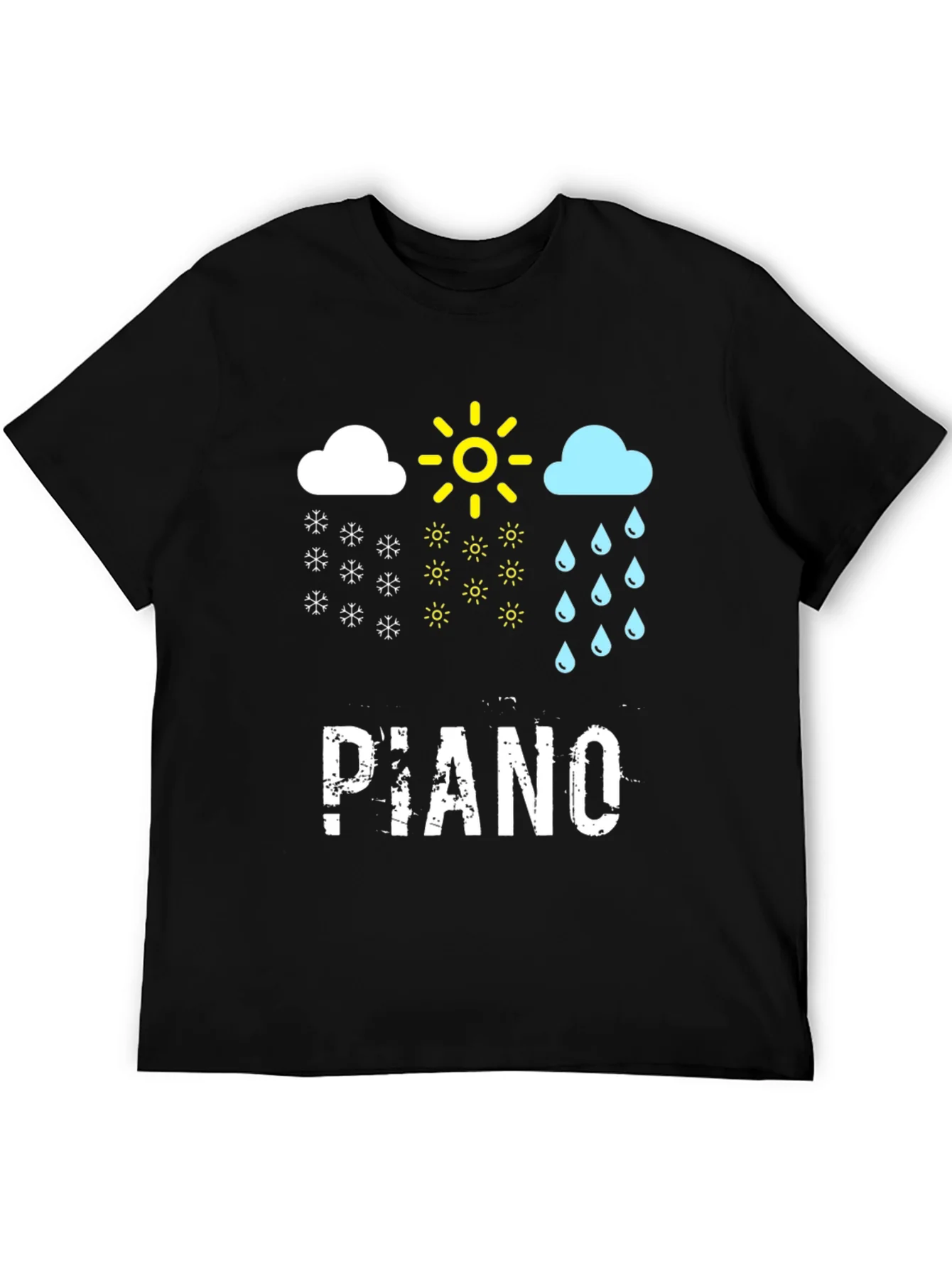 Rebbecca Piano Weather Black T-Shirt