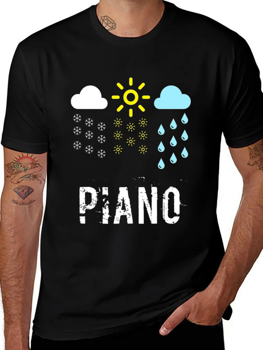 Rebbecca Piano Weather Black T-Shirt