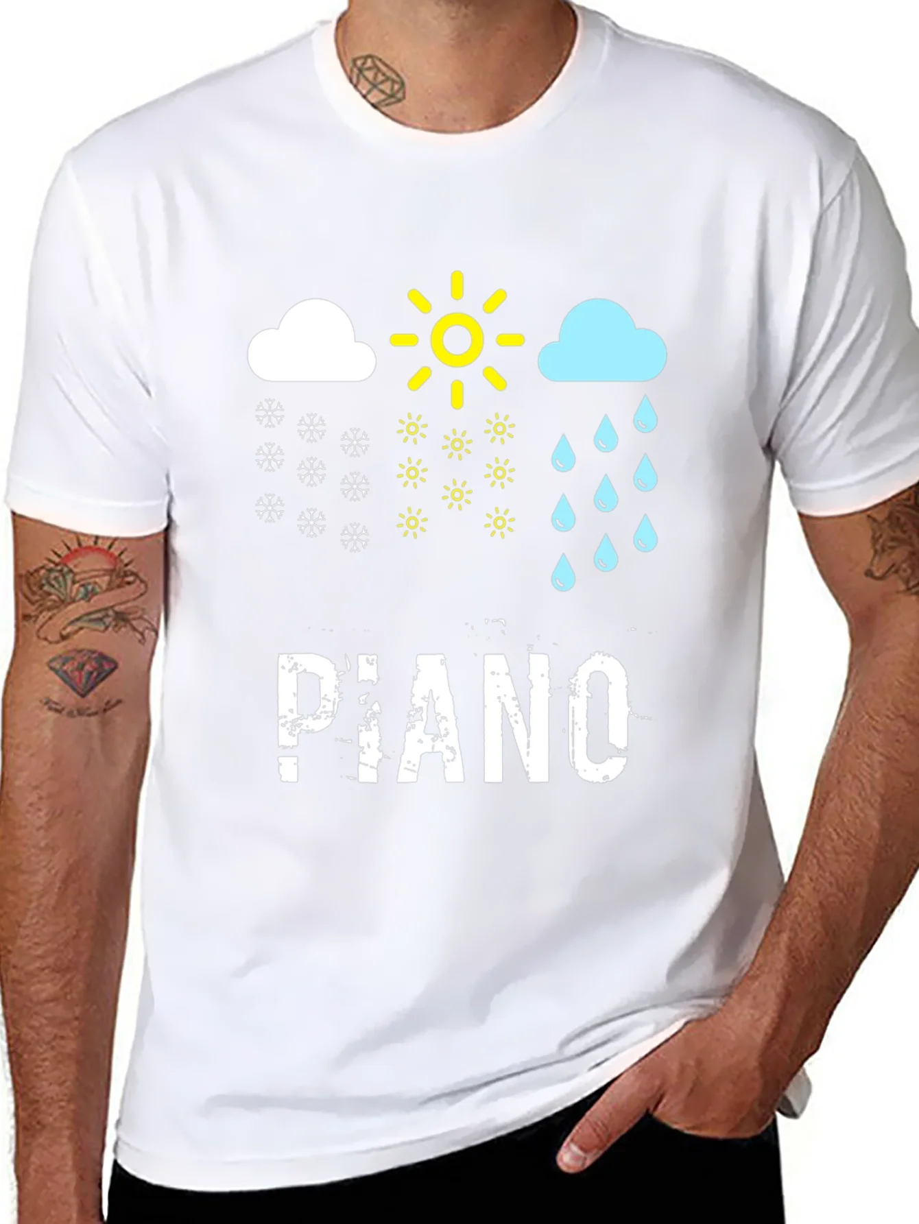 Rebbecca Piano Weather Black T-Shirt