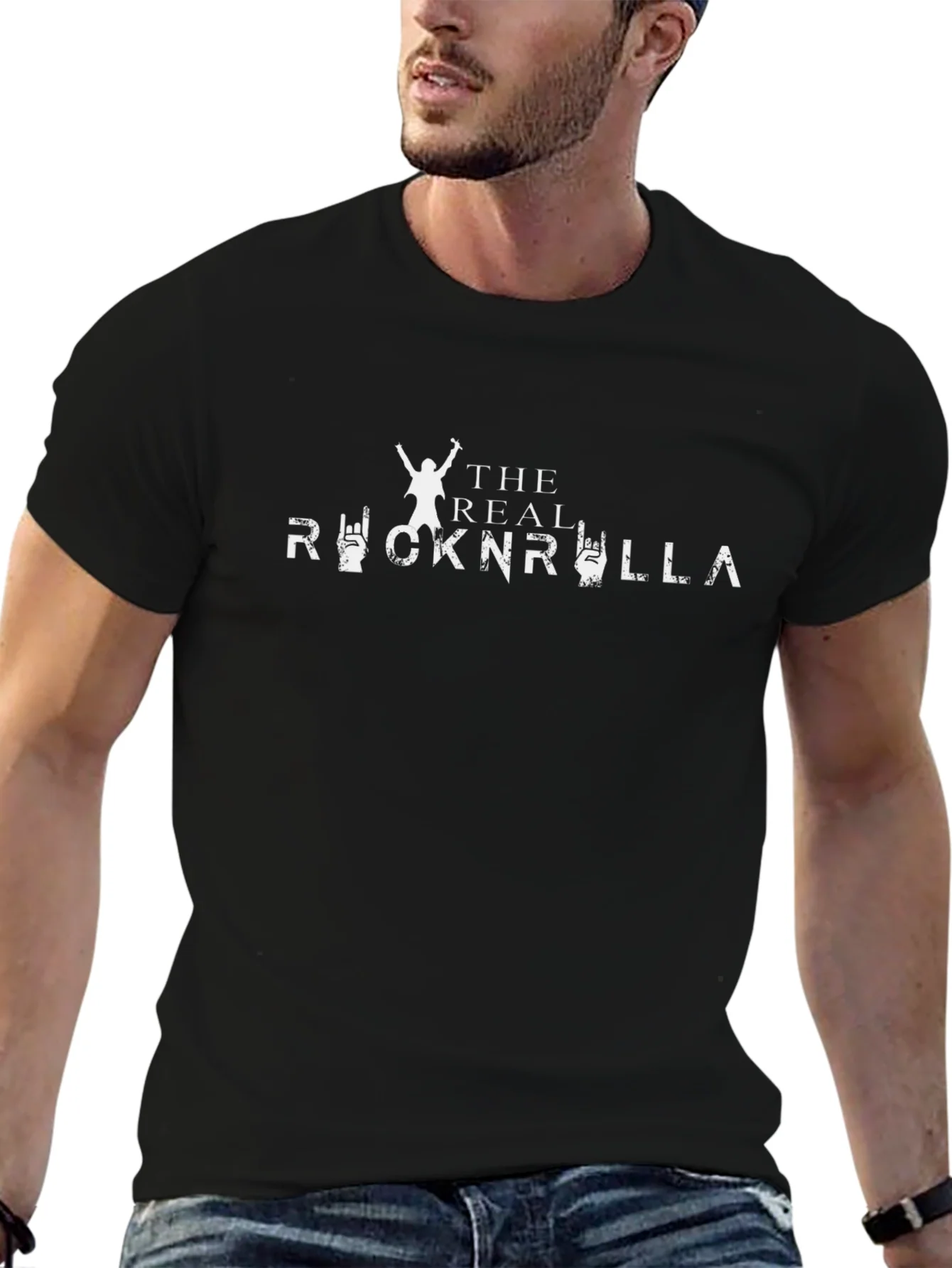 Camiseta Negra The Real RocknRolla para Hombre