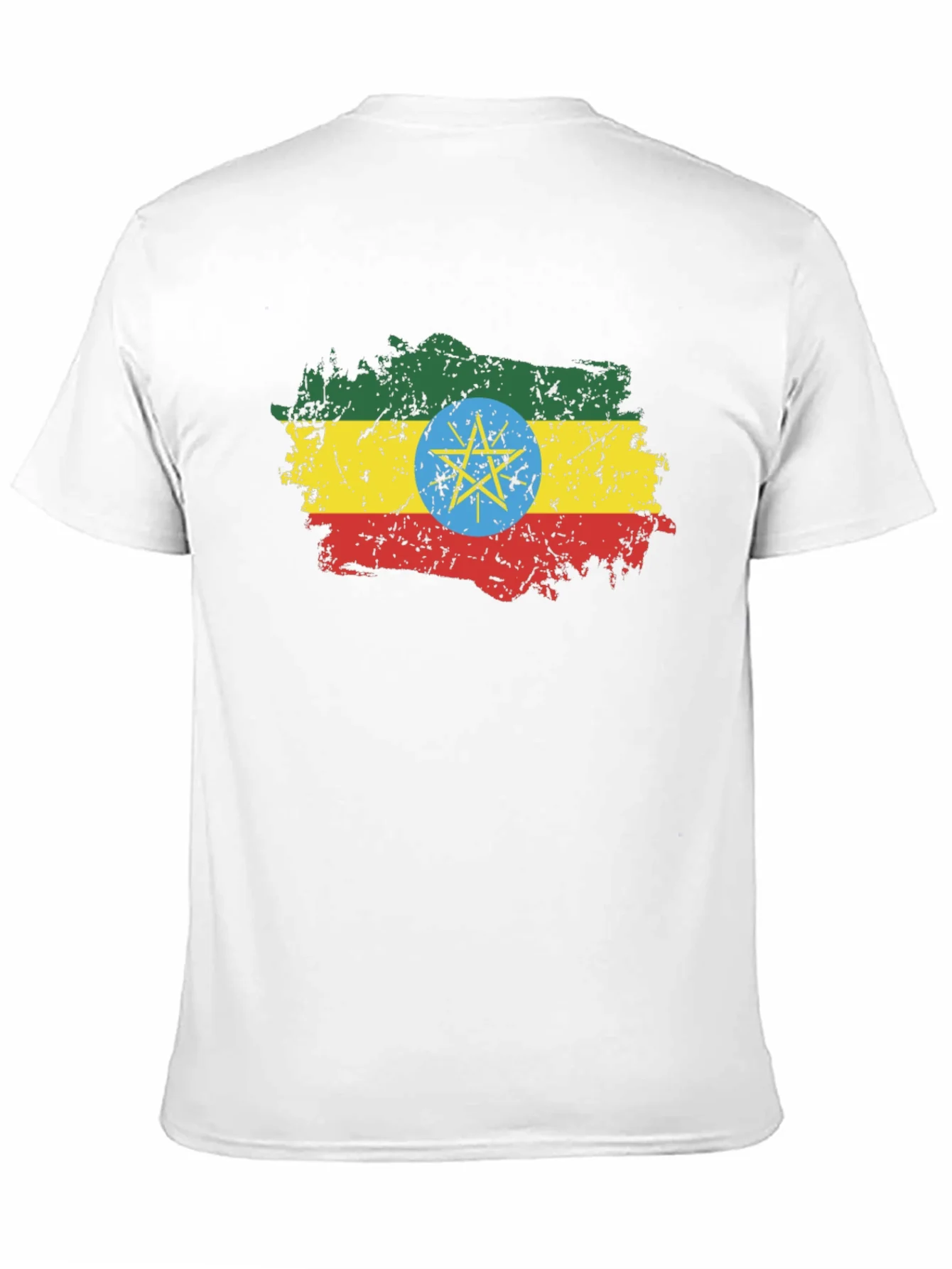 Rebbecca Ethiopia Flag T-Shirt - Distressed Graphic Tee