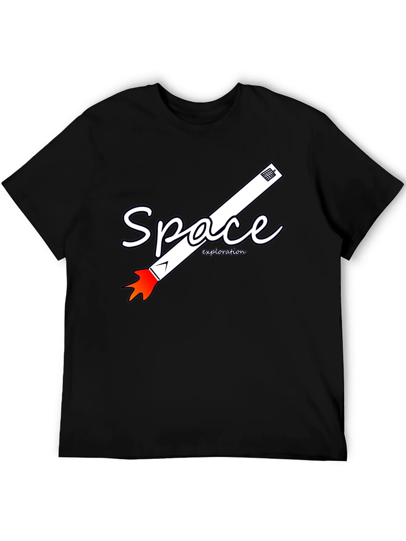 Camiseta Negra de Exploraci¨®n Espacial