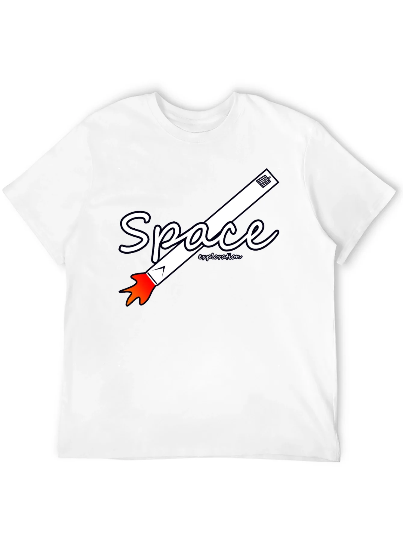 Camiseta Negra de Exploraci¨®n Espacial