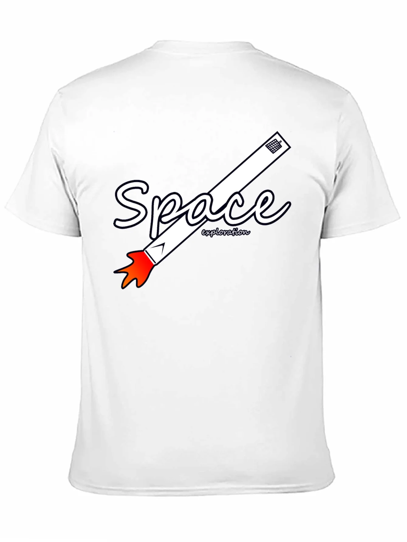Camiseta Negra de Exploraci¨®n Espacial
