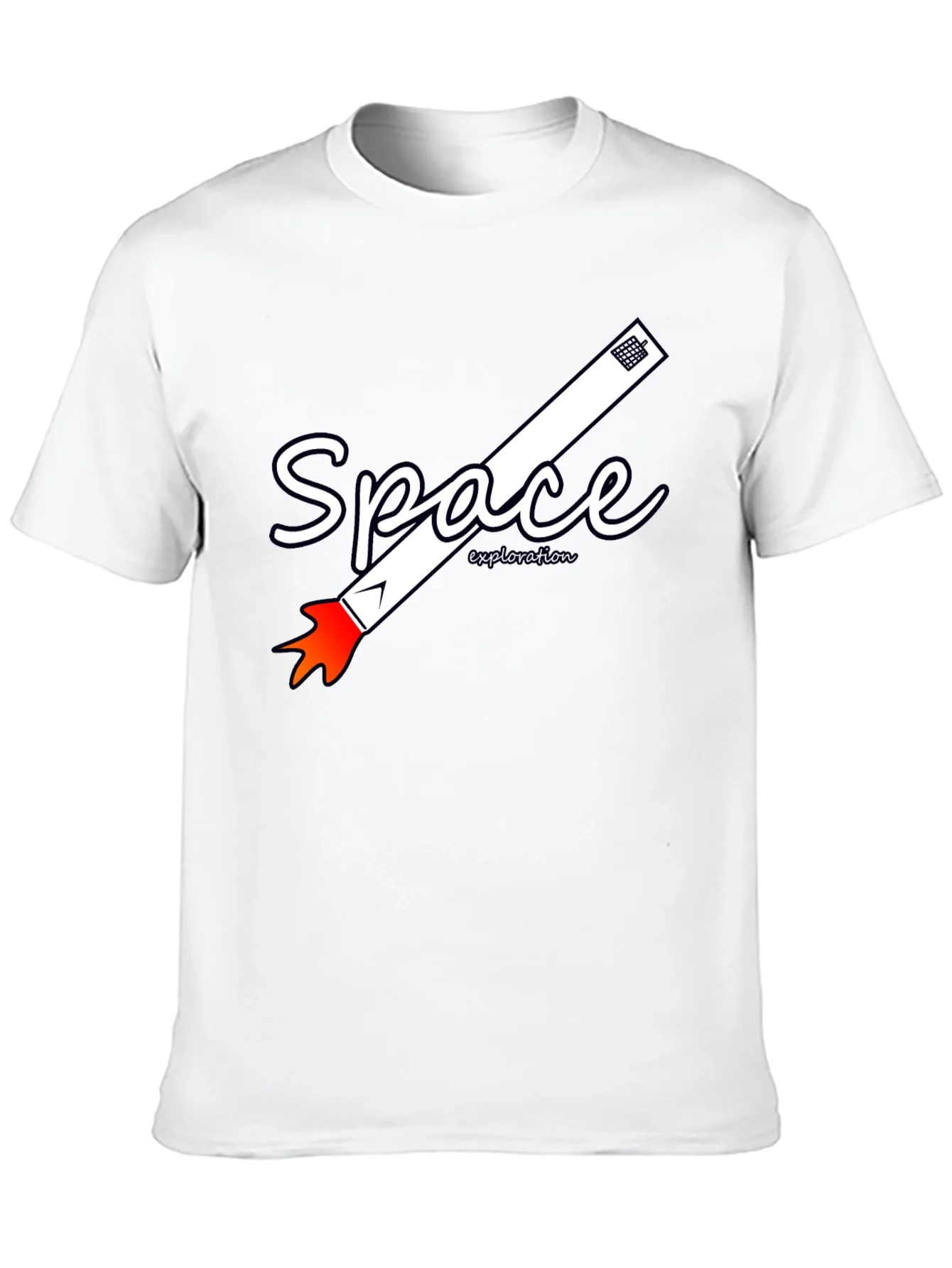 Camiseta Negra de Exploraci¨®n Espacial