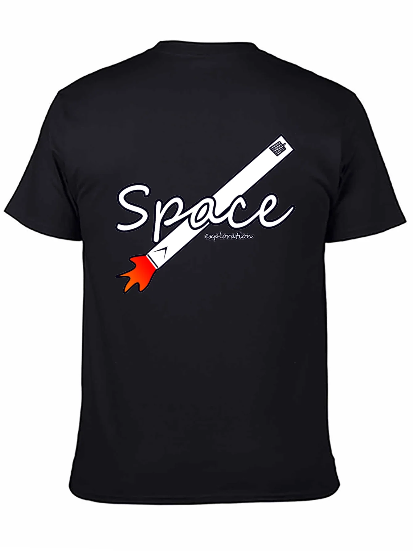 Camiseta Negra de Exploraci¨®n Espacial