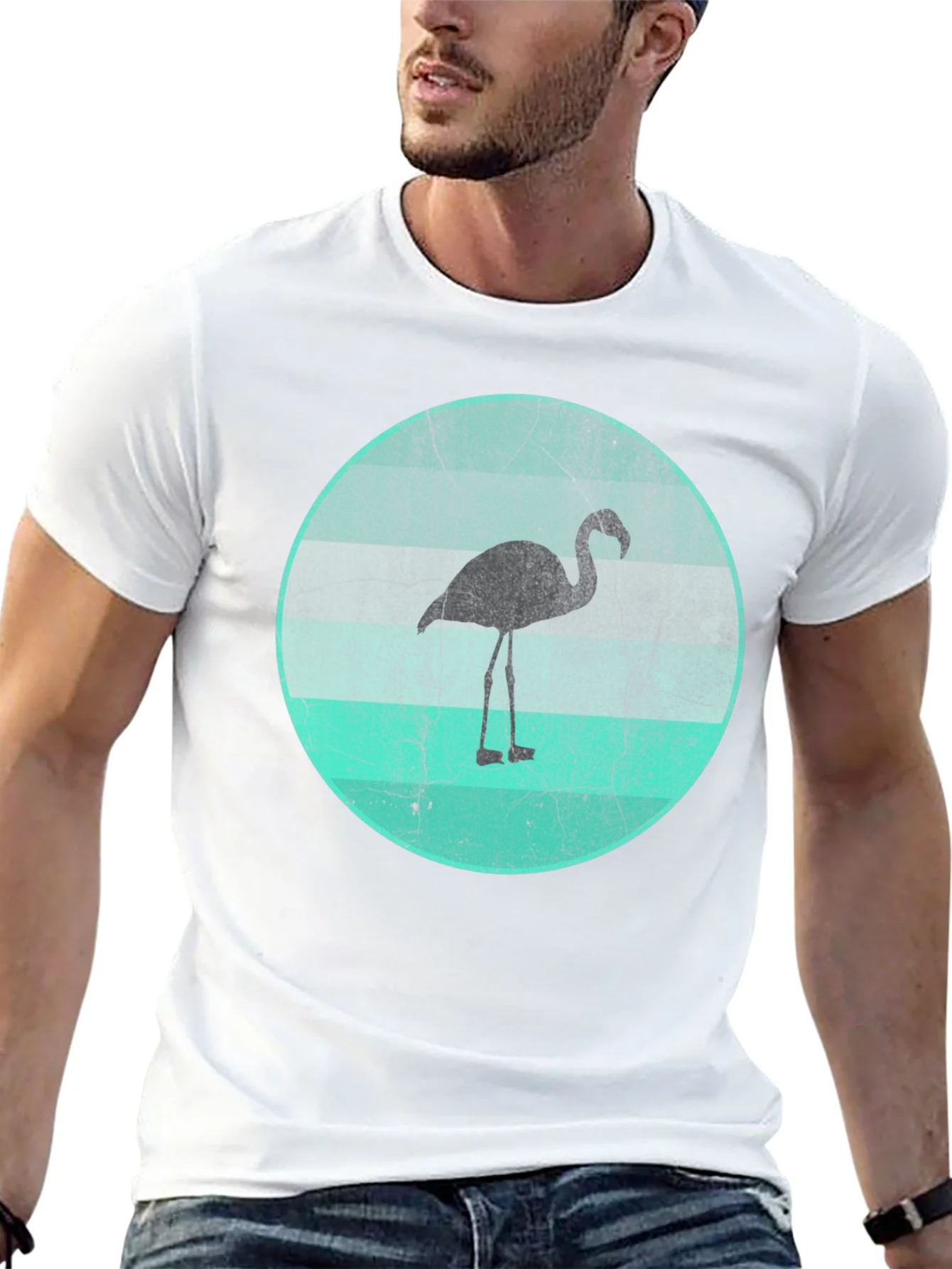 Camiseta Negra con Dise?o de Flamenco Retro