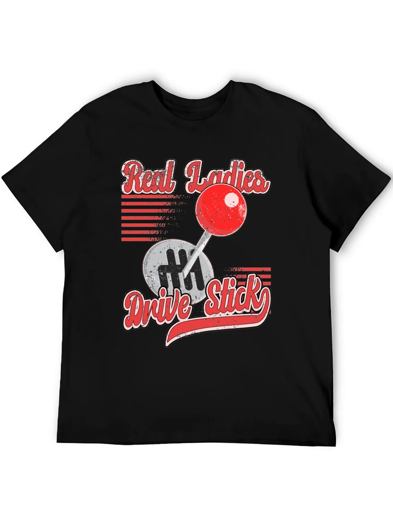 Rebbecca Real Ladies Drive Stick Graphic T-Shirt