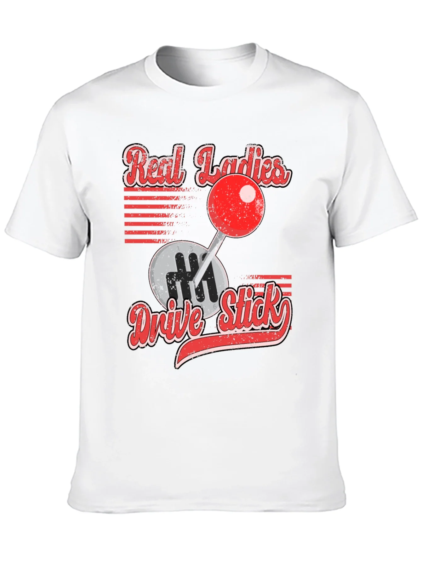 Rebbecca Real Ladies Drive Stick Graphic T-Shirt