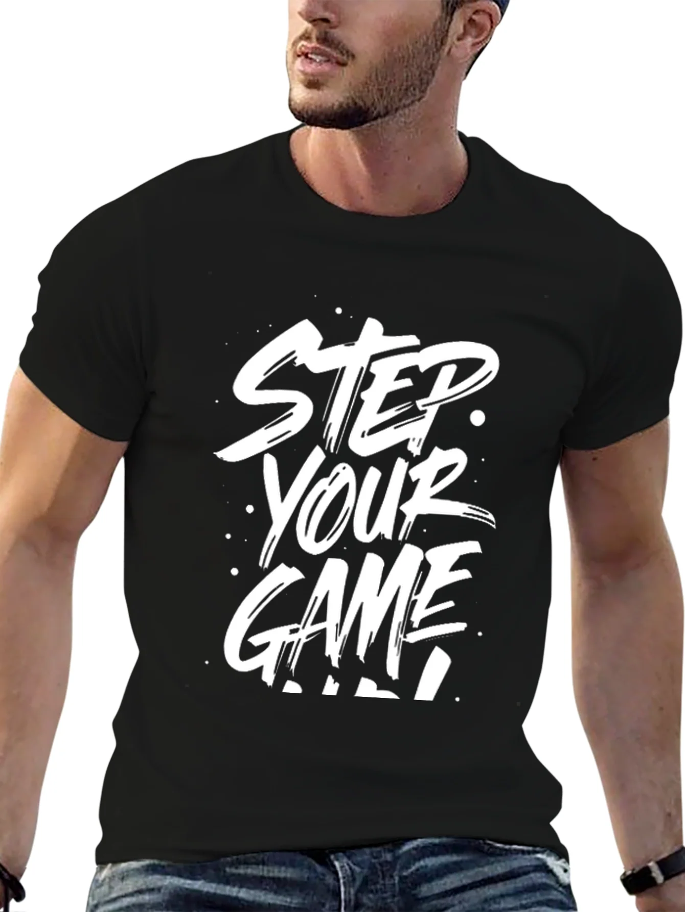 Rebbecca Step Your Game Up Graphic T-Shirt - Black
