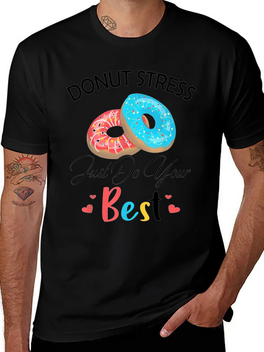 Rebbecca Donut Stress Just Do Your Best Graphic T-Shirt