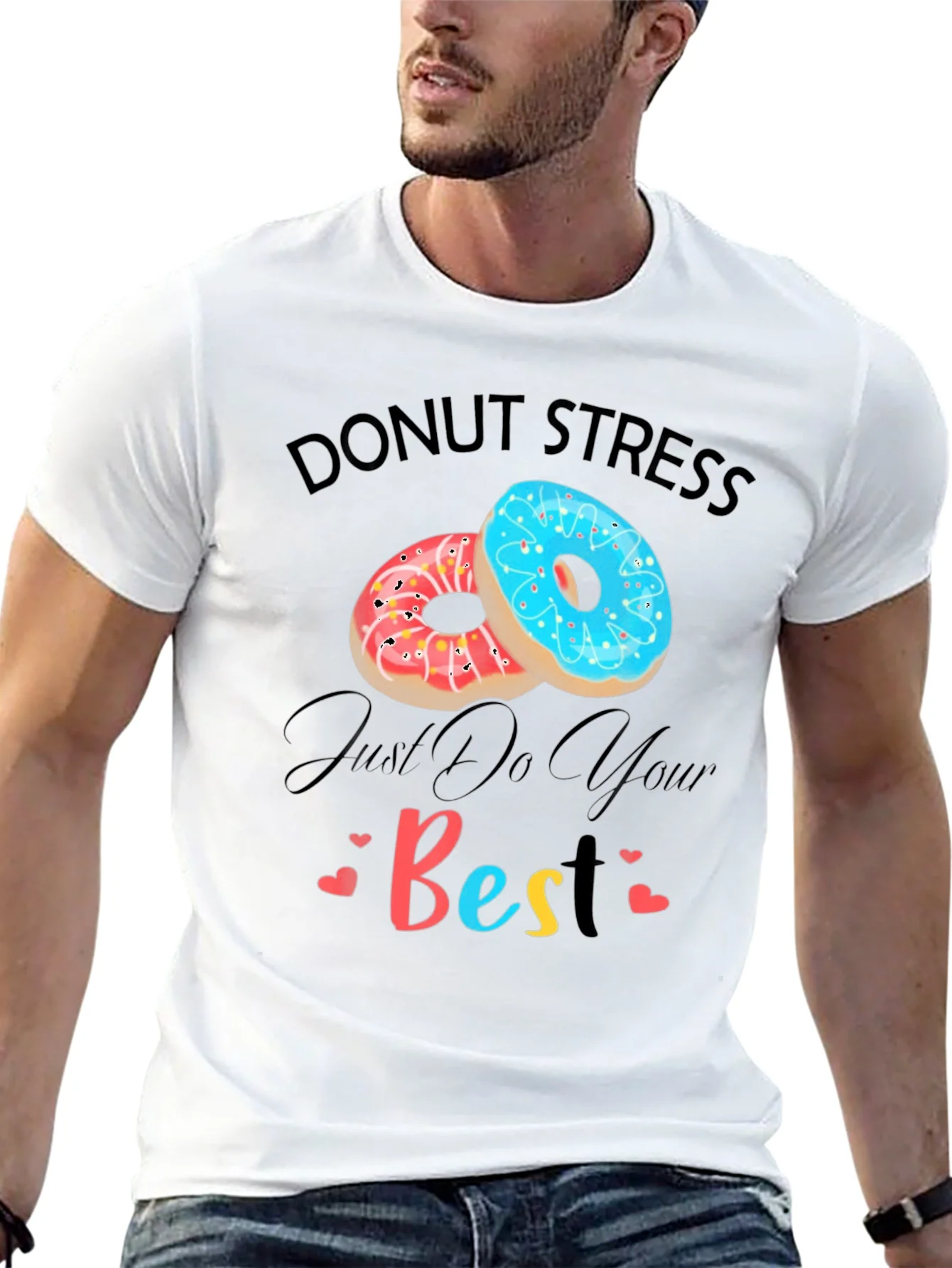 Rebbecca Donut Stress Just Do Your Best Graphic T-Shirt