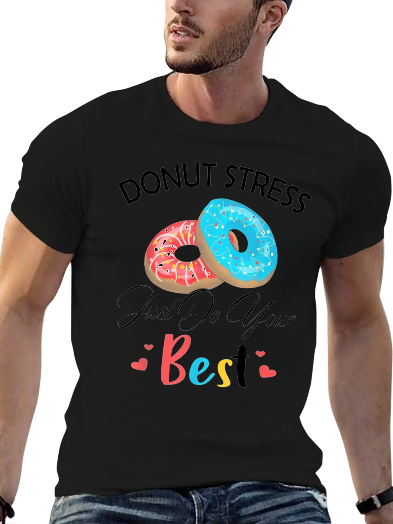 Rebbecca Donut Stress Just Do Your Best Graphic T-Shirt