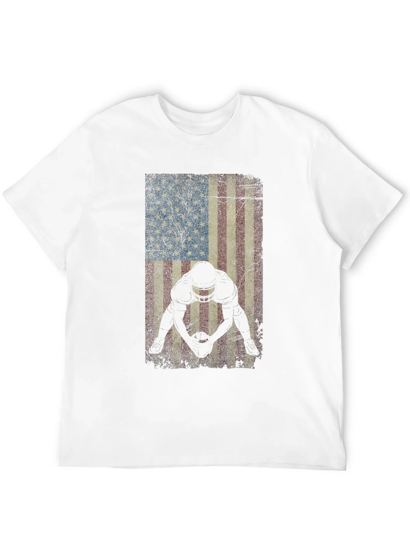 Rebbecca American Football Flag Graphic T-Shirt