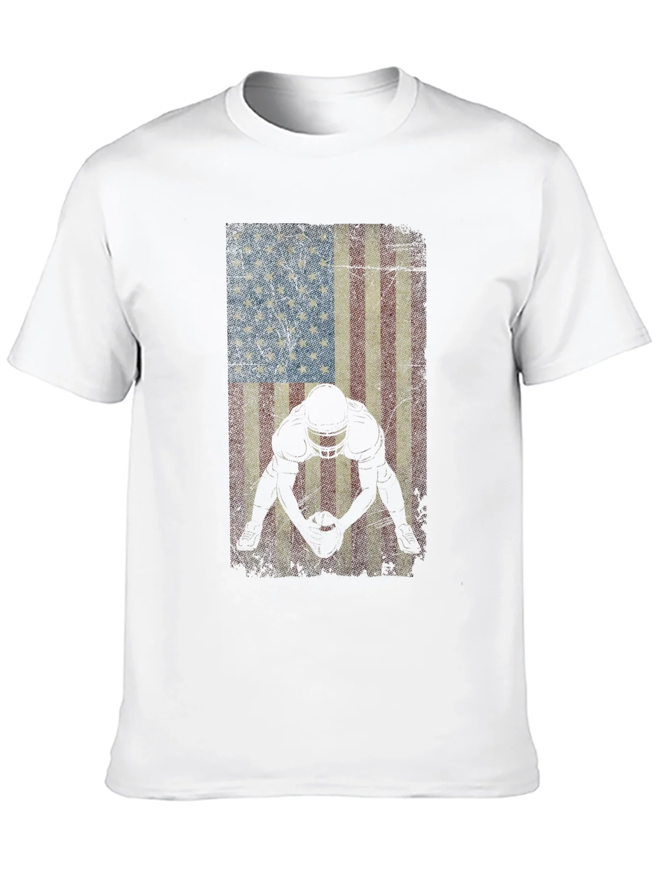 Rebbecca American Football Flag Graphic T-Shirt