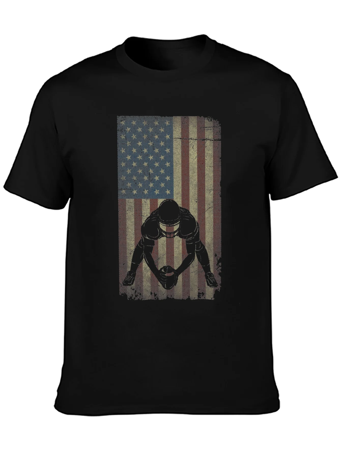 Rebbecca American Football Flag Graphic T-Shirt