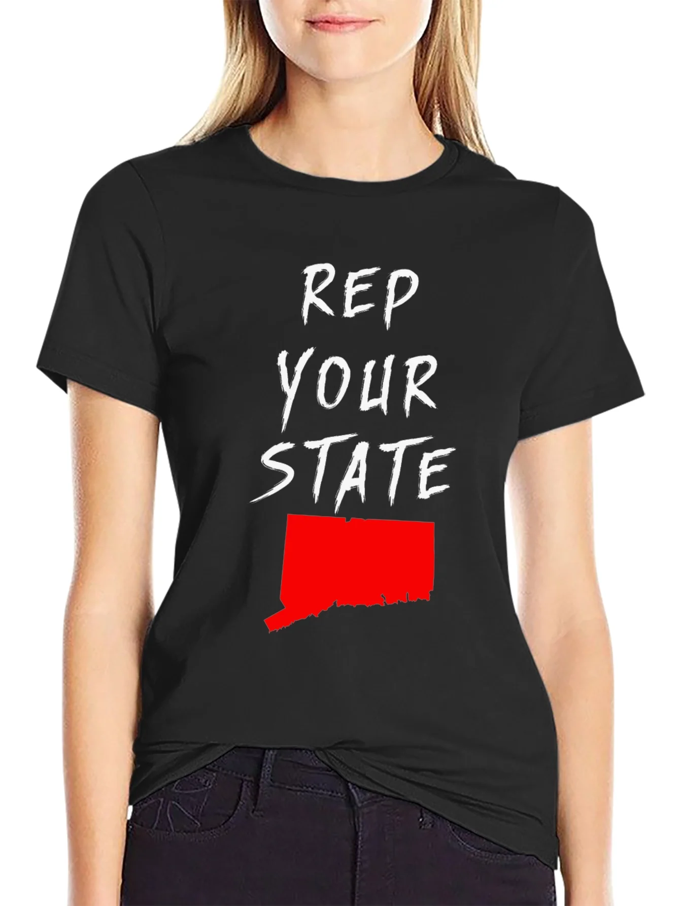 Rebbecca Rep Your State Graphic Tee - Connecticut Pride