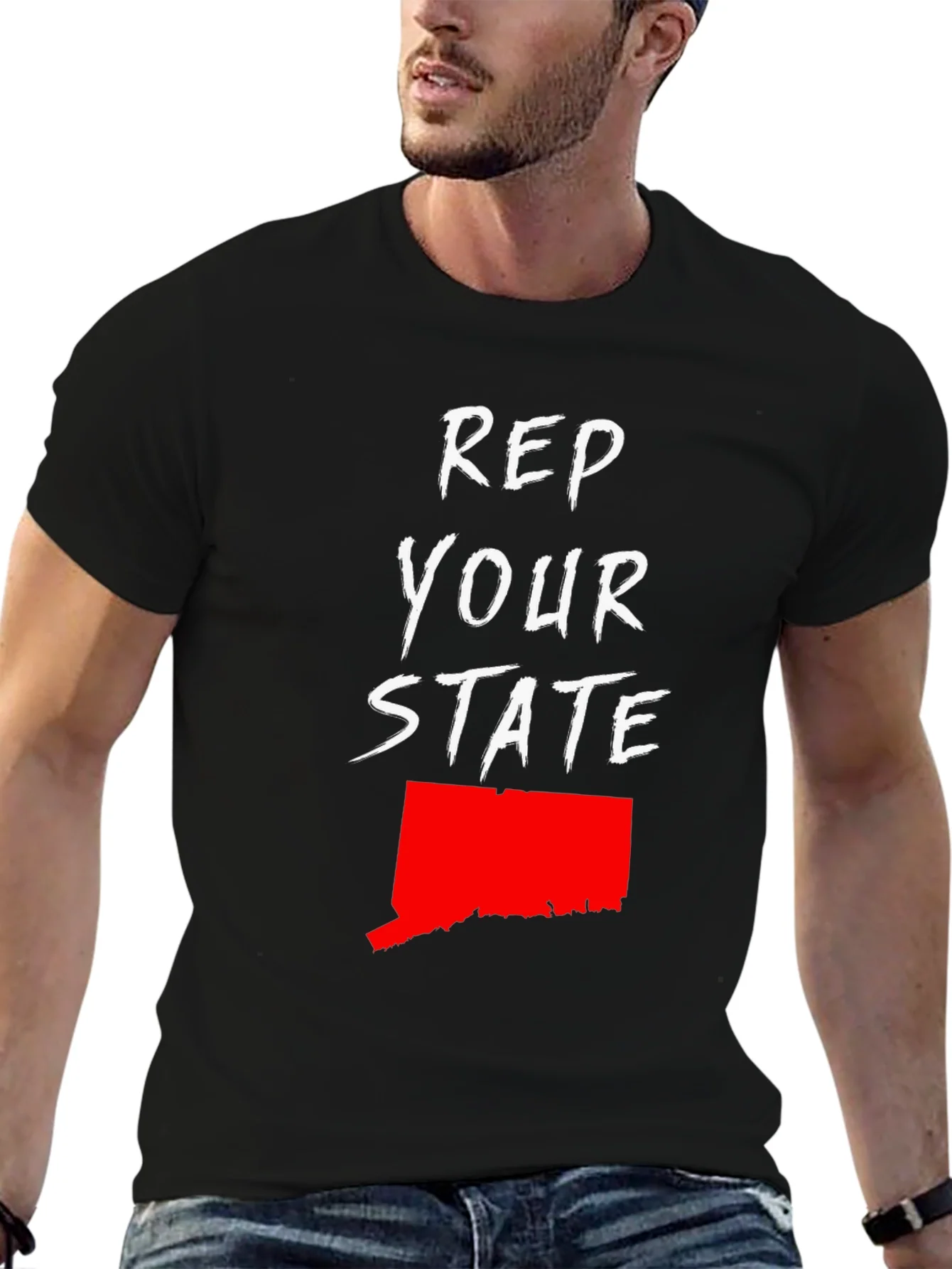 Rebbecca Rep Your State Graphic Tee - Connecticut Pride