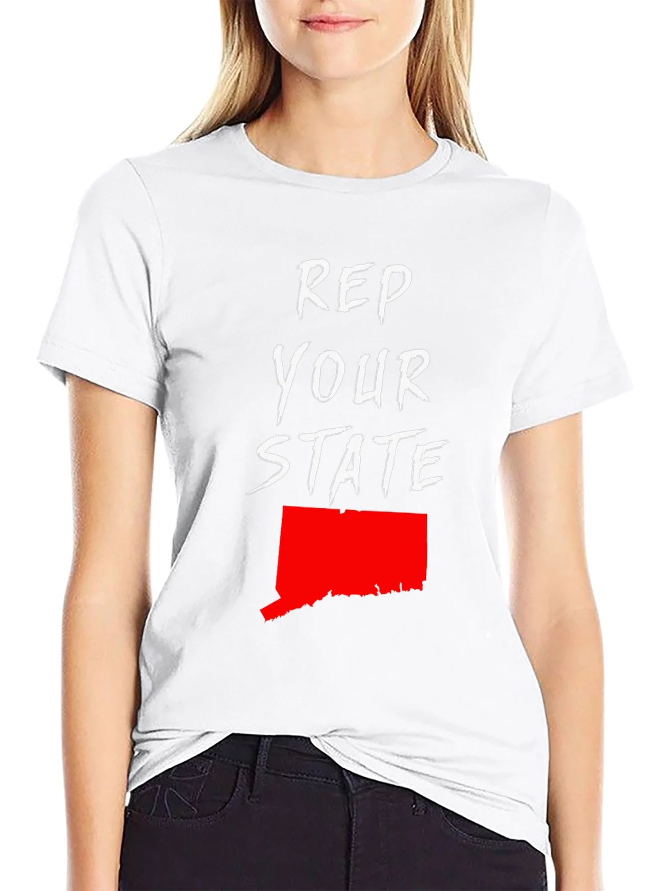 Rebbecca Rep Your State Graphic Tee - Connecticut Pride