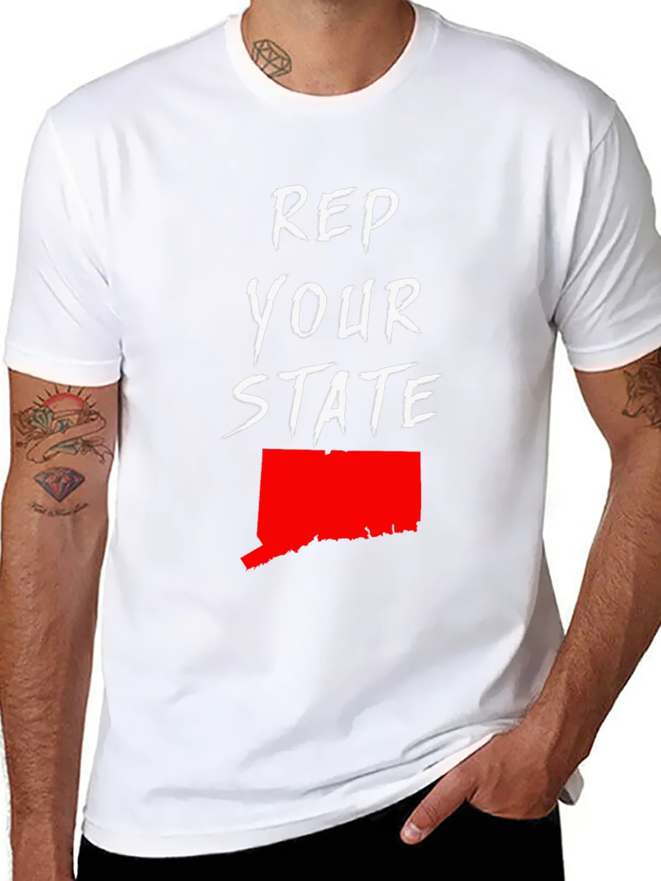 Rebbecca Rep Your State Graphic Tee - Connecticut Pride