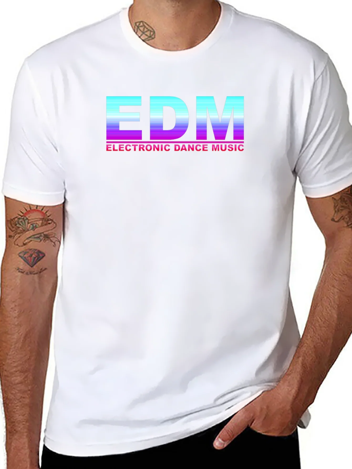 Camiseta EDM Electronic Dance Music Estilo Retro