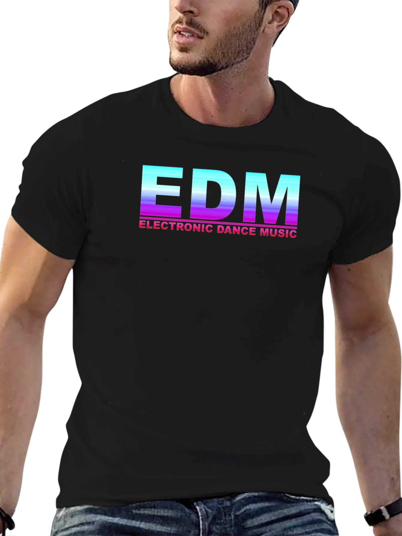 Camiseta EDM Electronic Dance Music Estilo Retro