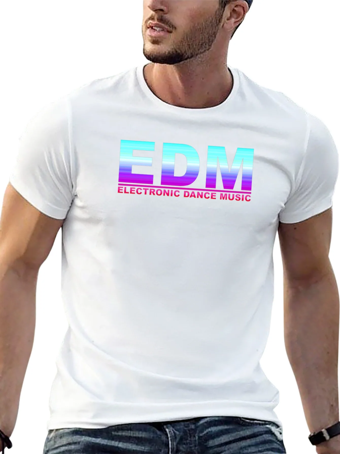Camiseta EDM Electronic Dance Music Estilo Retro
