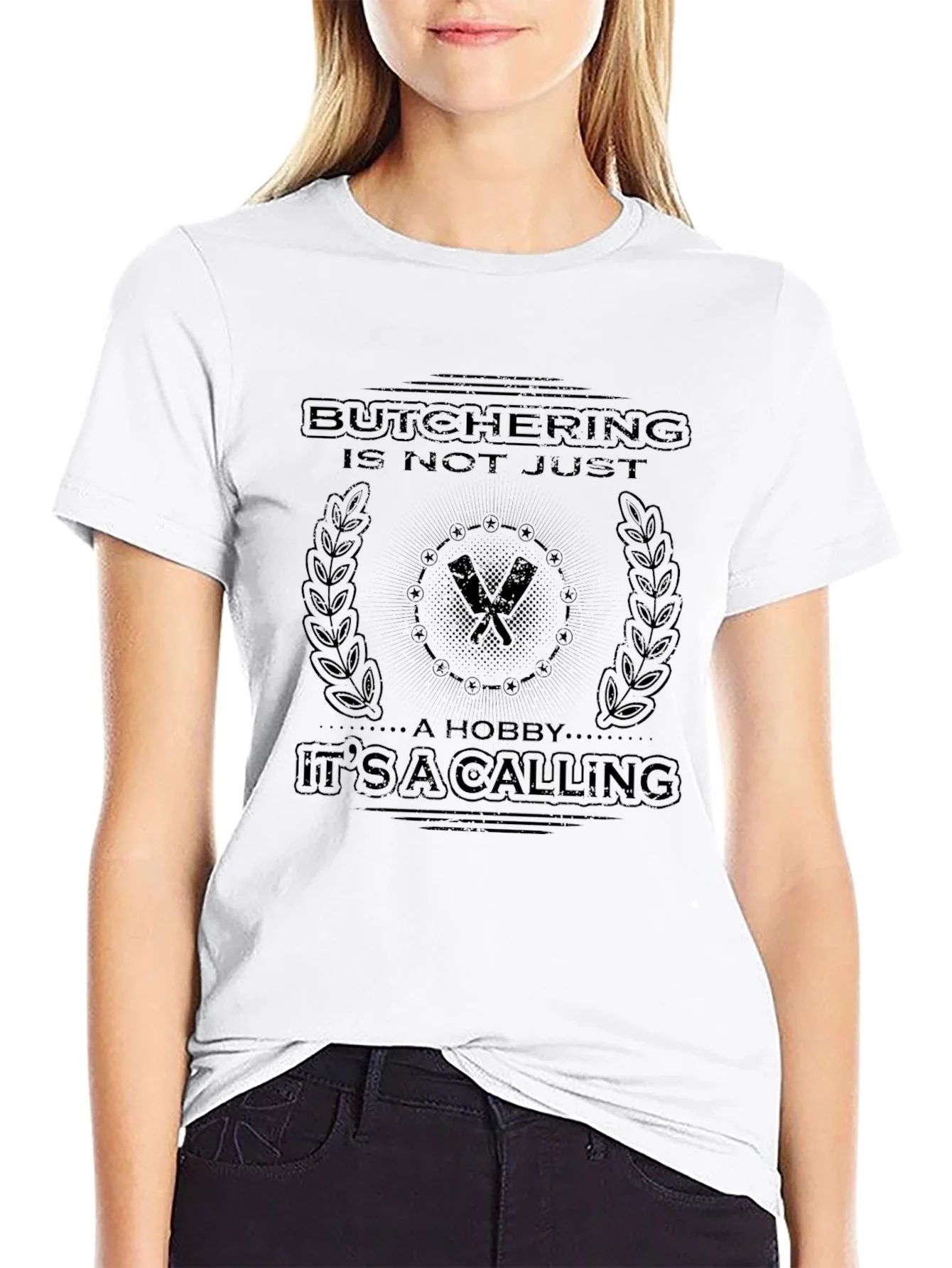 Rebbecca Butchering is a Calling Graphic Tee - Black