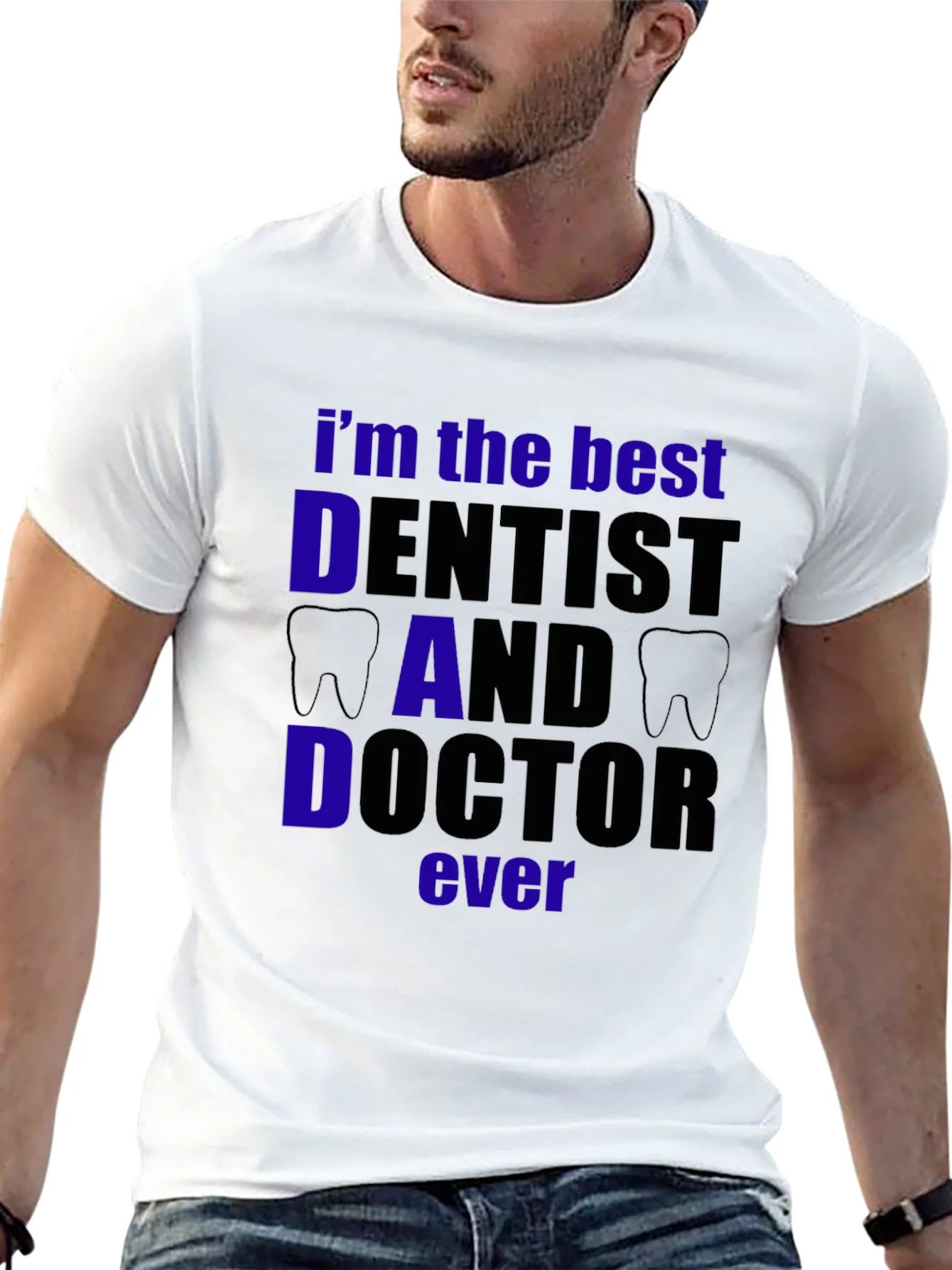 Rebbecca Best Dentist Dad Doctor T-Shirt - Black