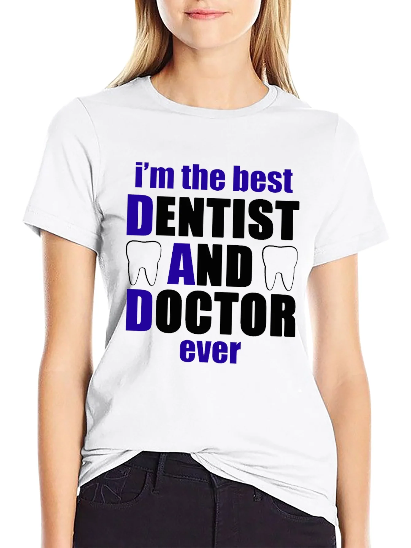 Rebbecca Best Dentist Dad Doctor T-Shirt - Black