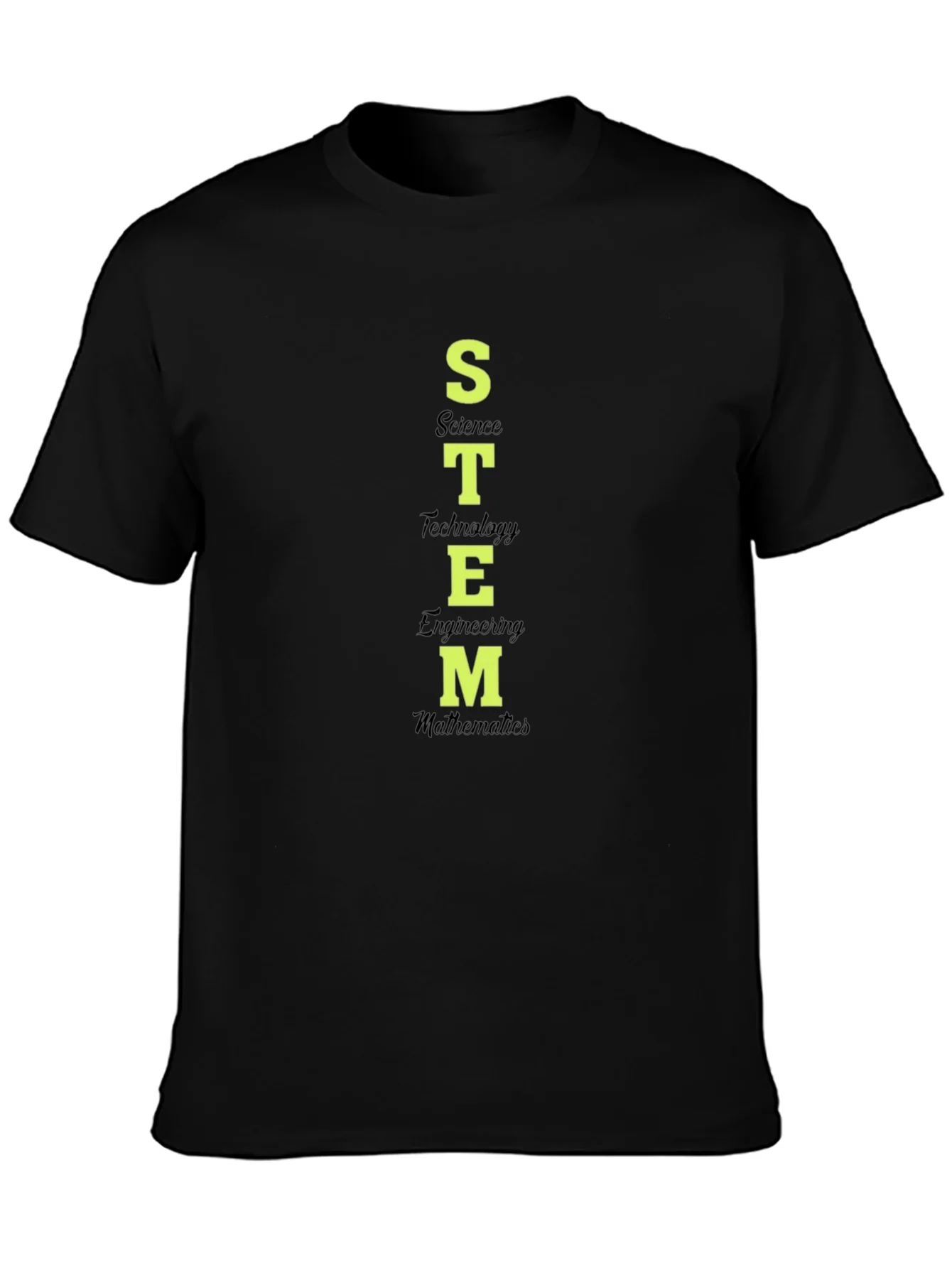 Camiseta Negra STEM Ciencia Tecnolog¨ªa Ingenier¨ªa Matem¨¢ticas