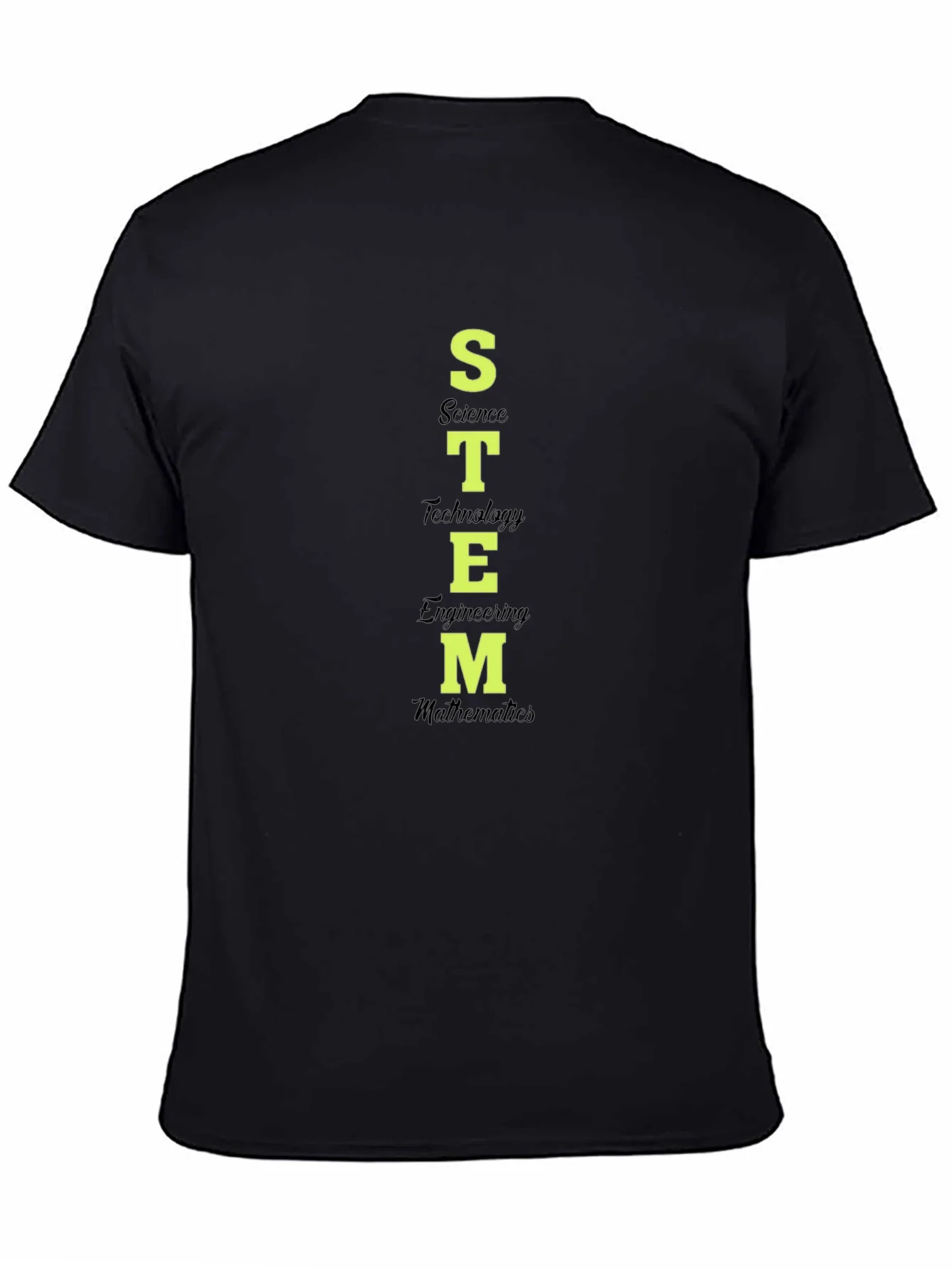 Camiseta Negra STEM Ciencia Tecnolog¨ªa Ingenier¨ªa Matem¨¢ticas