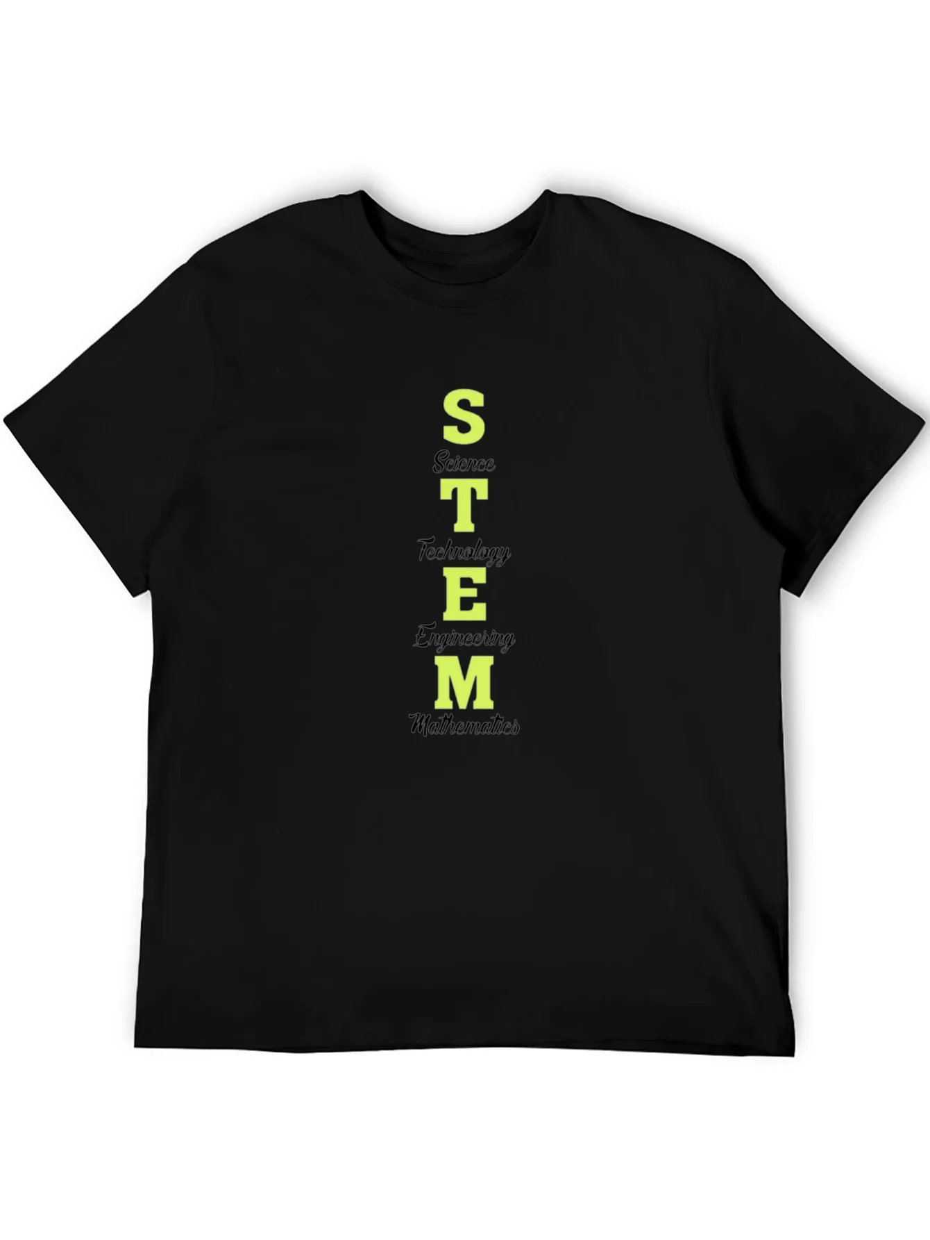 Camiseta Negra STEM Ciencia Tecnolog¨ªa Ingenier¨ªa Matem¨¢ticas