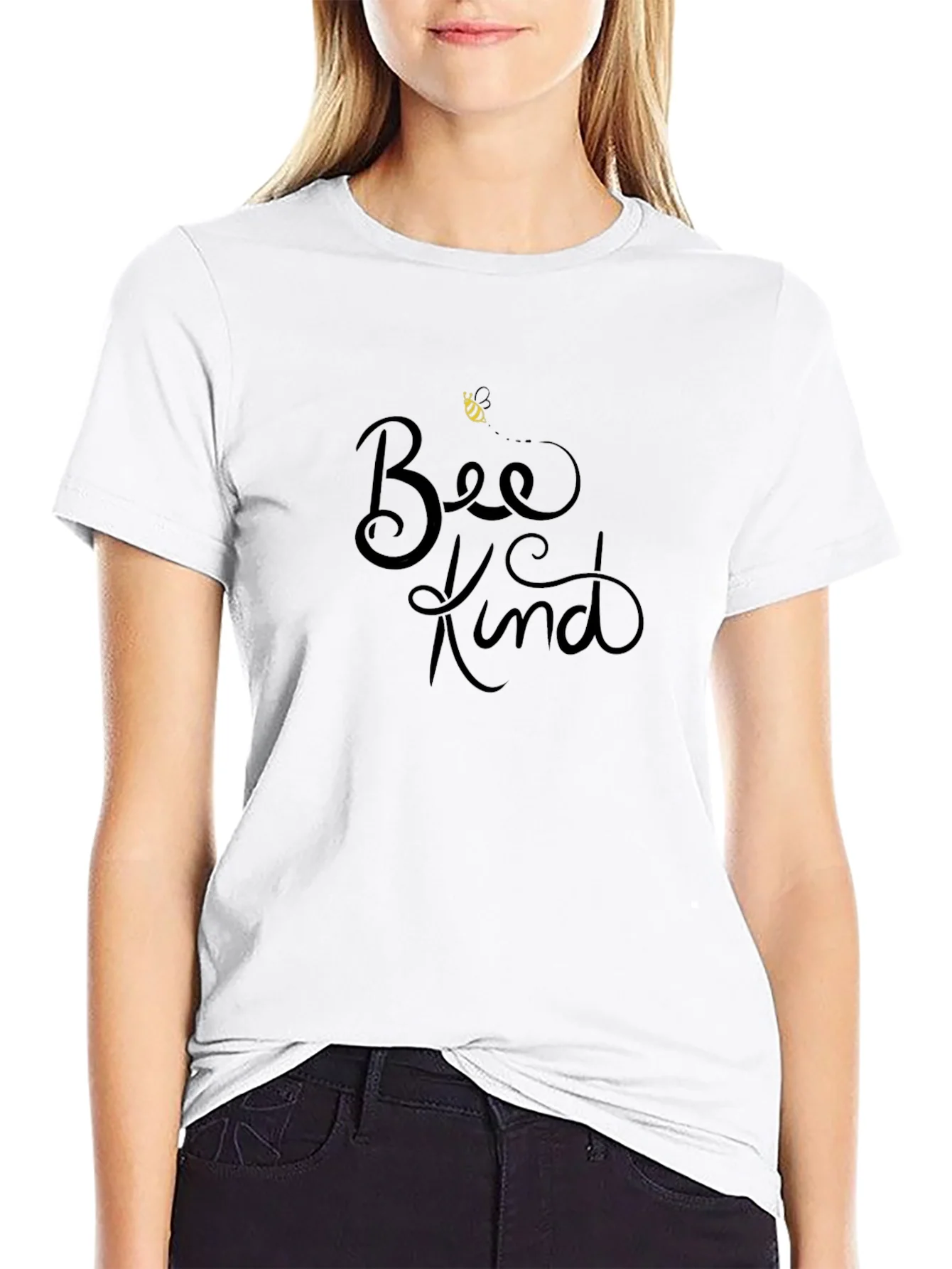 Rebbecca Bee Kind Black T-Shirt - Motivational Graphic Tee