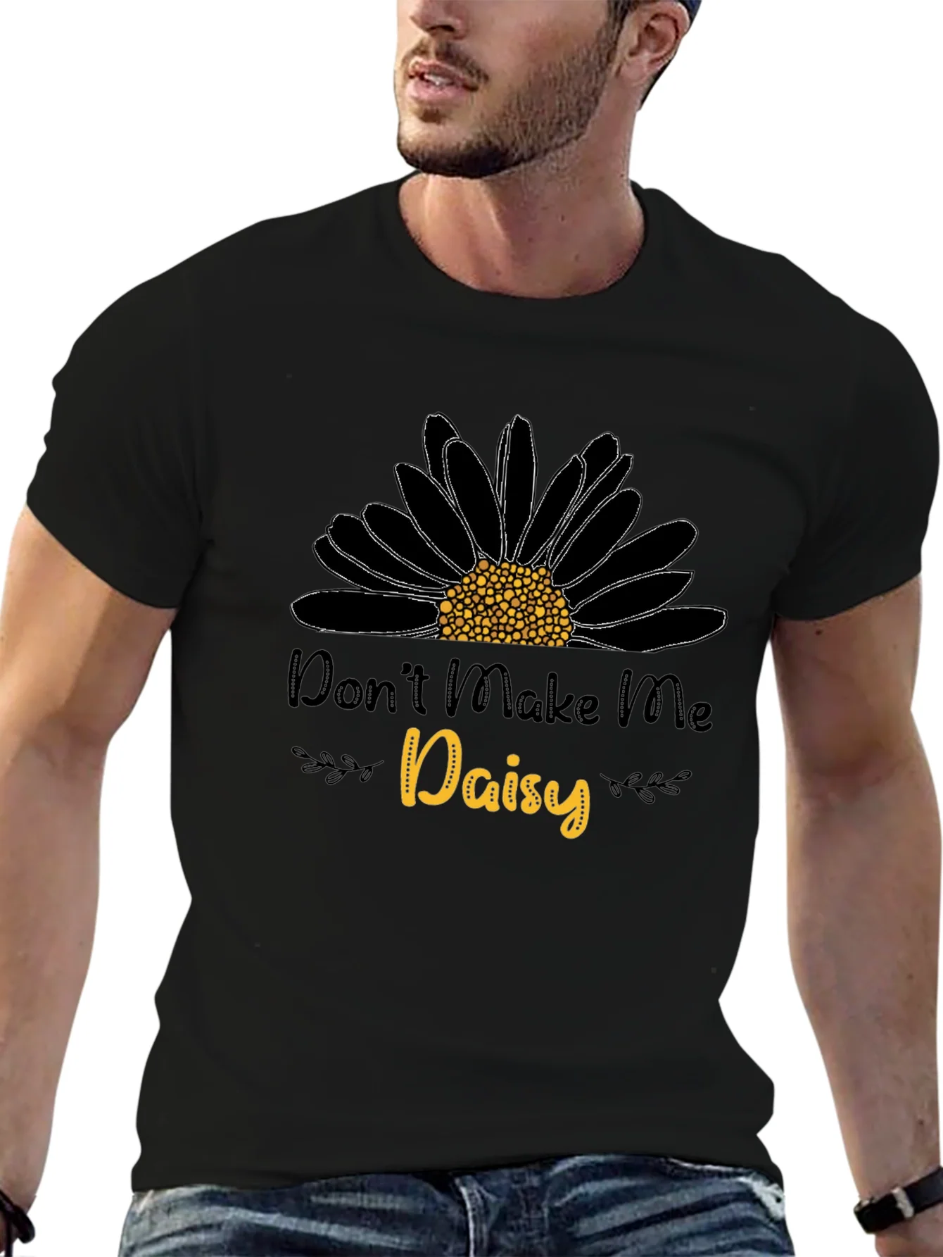 Camiseta Negra Dont Make Me Daisy