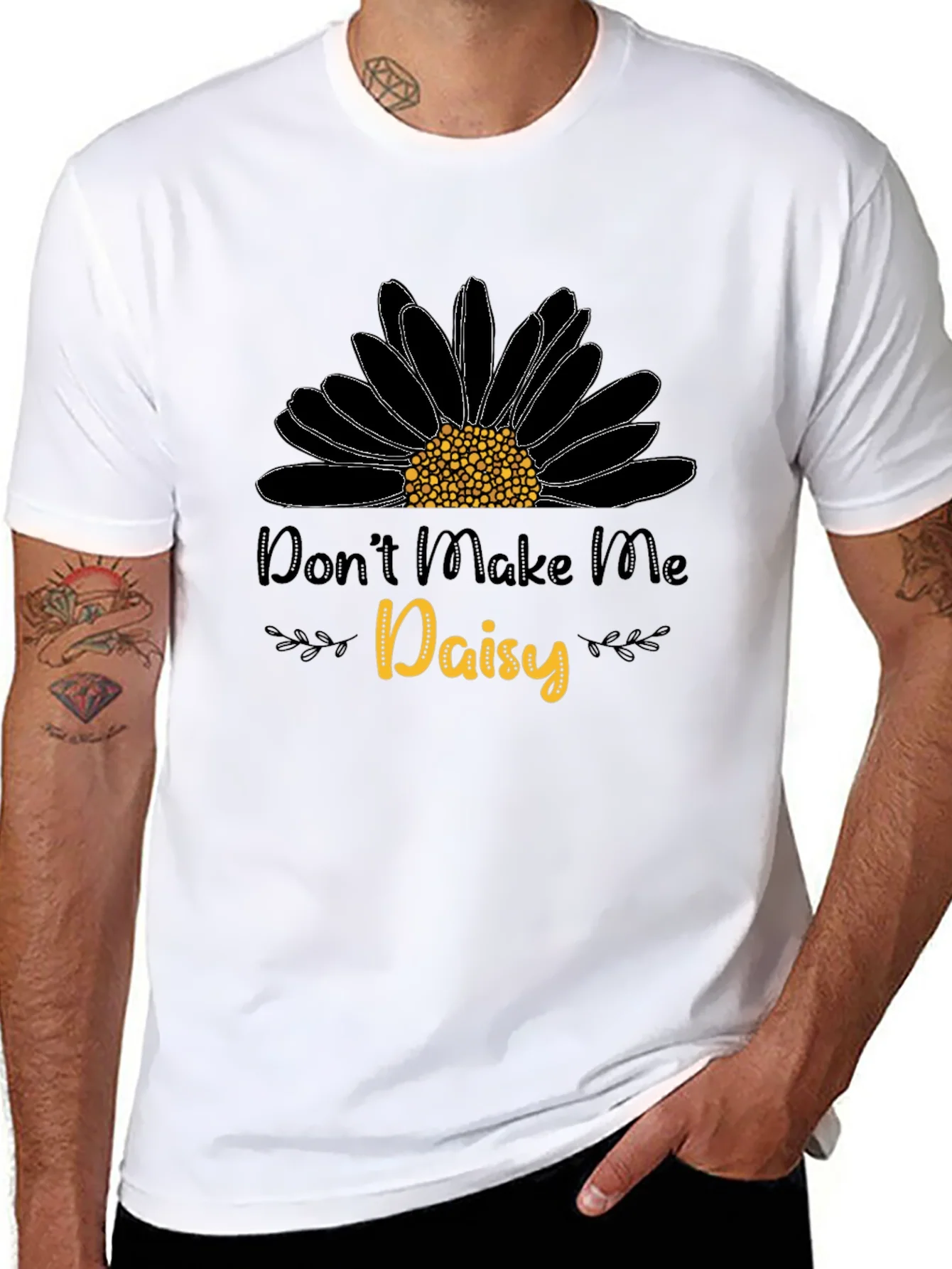 Camiseta Negra Dont Make Me Daisy
