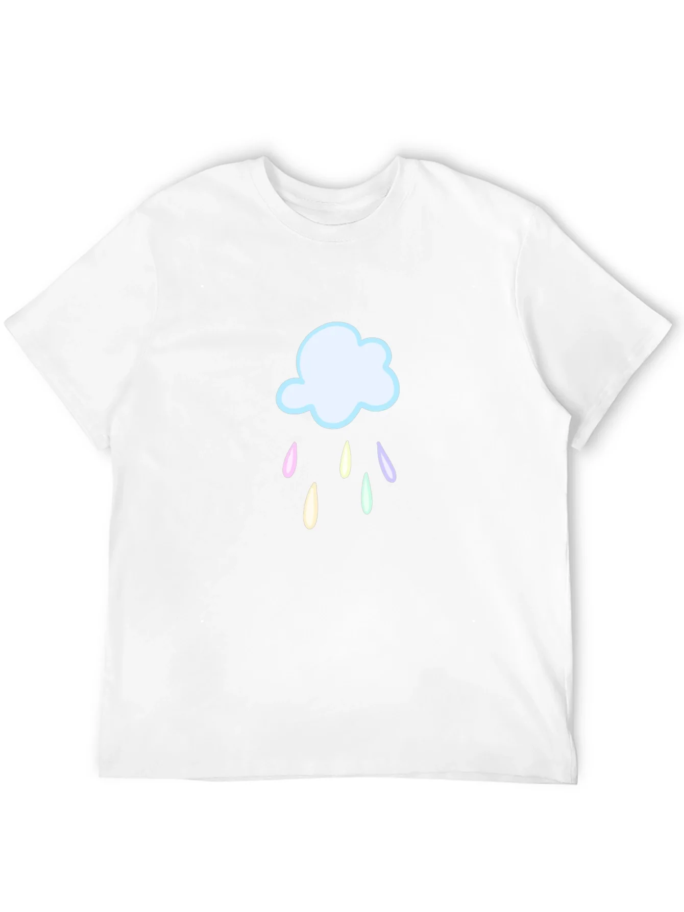 Rebbecca Rainy Cloud Graphic T-Shirt - Black Cotton Tee