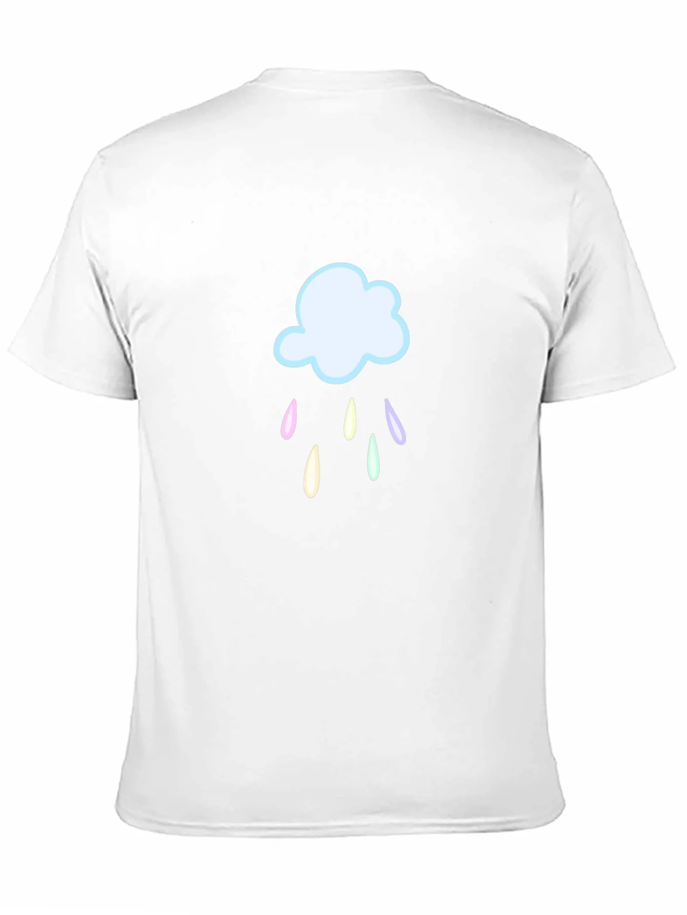 Rebbecca Rainy Cloud Graphic T-Shirt - Black Cotton Tee