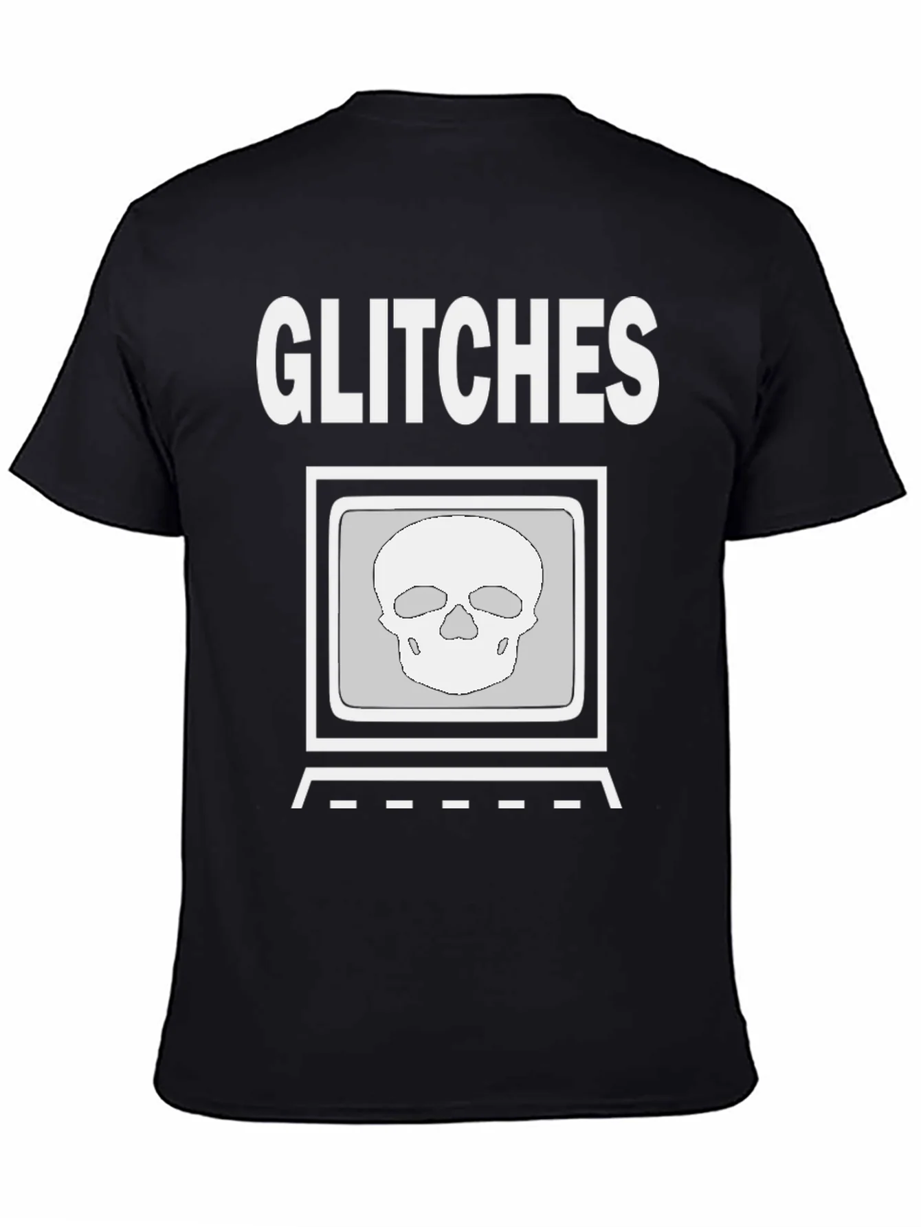 Rebbecca Glitch Skull Graphic Tee - Modern Streetwear Shirt