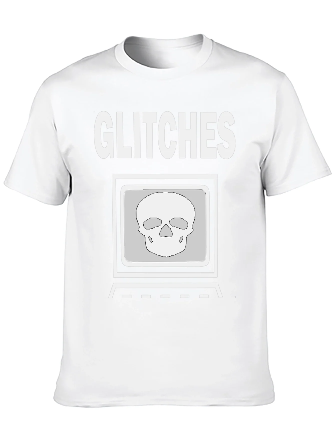 Rebbecca Glitch Skull Graphic Tee - Modern Streetwear Shirt