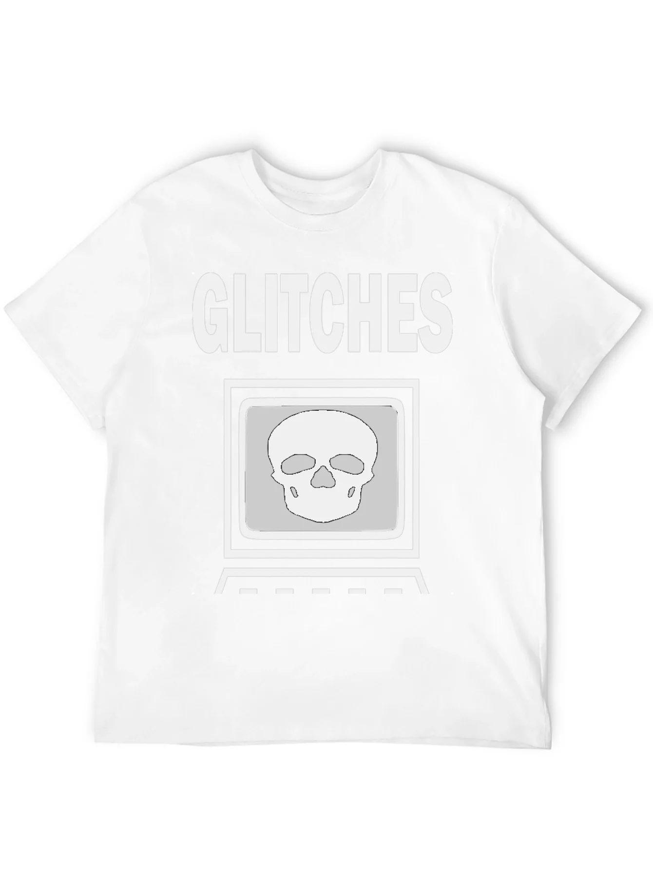 Rebbecca Glitch Skull Graphic Tee - Modern Streetwear Shirt