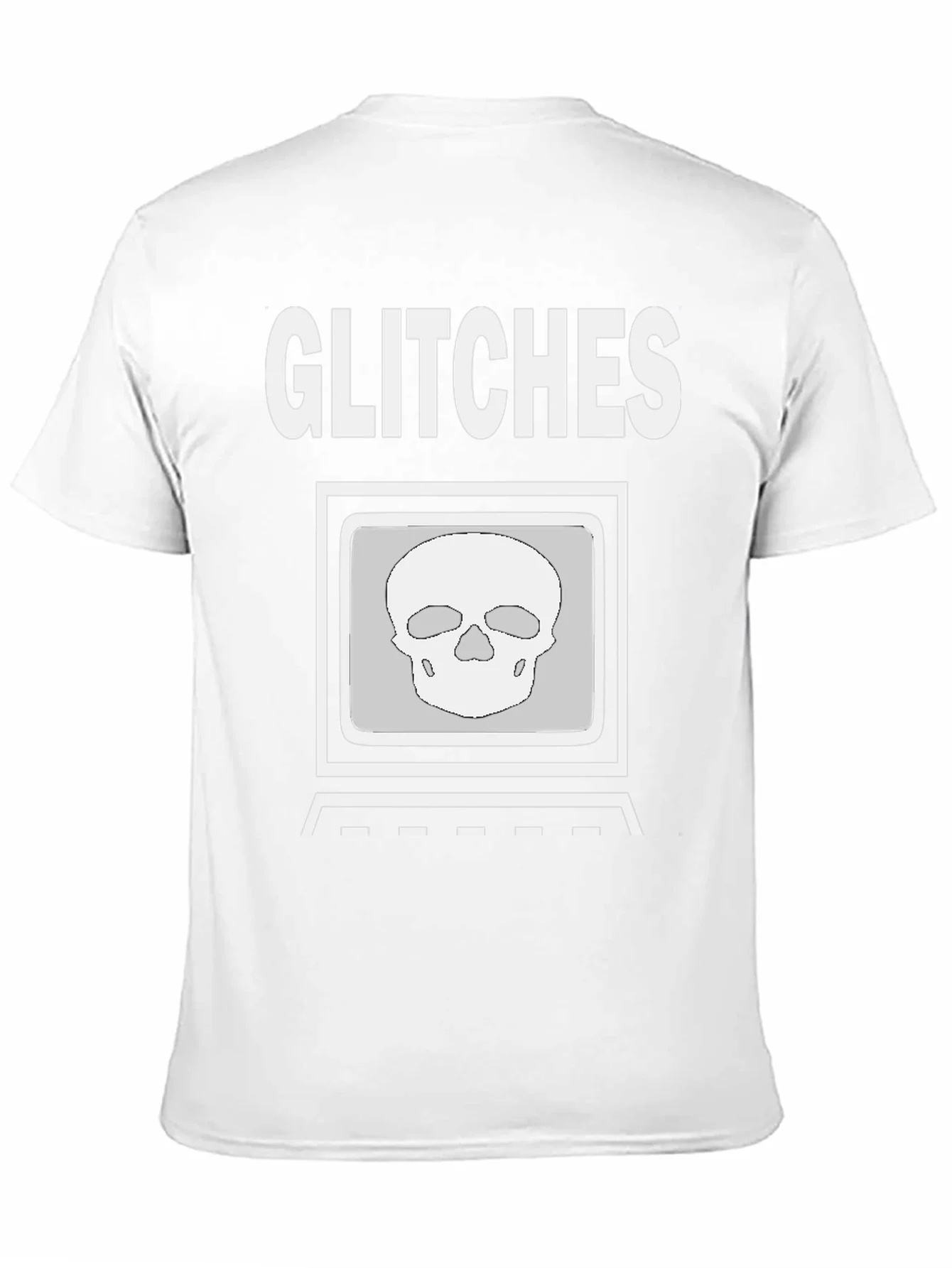 Rebbecca Glitch Skull Graphic Tee - Modern Streetwear Shirt