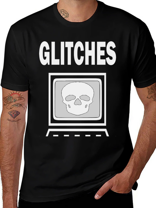 Rebbecca Glitch Skull Graphic Tee - Modern Streetwear Shirt
