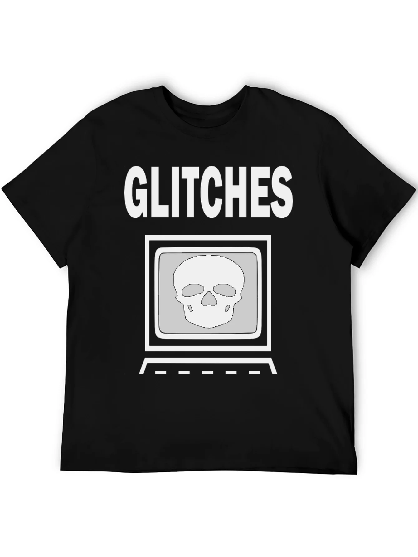 Rebbecca Glitch Skull Graphic Tee - Modern Streetwear Shirt