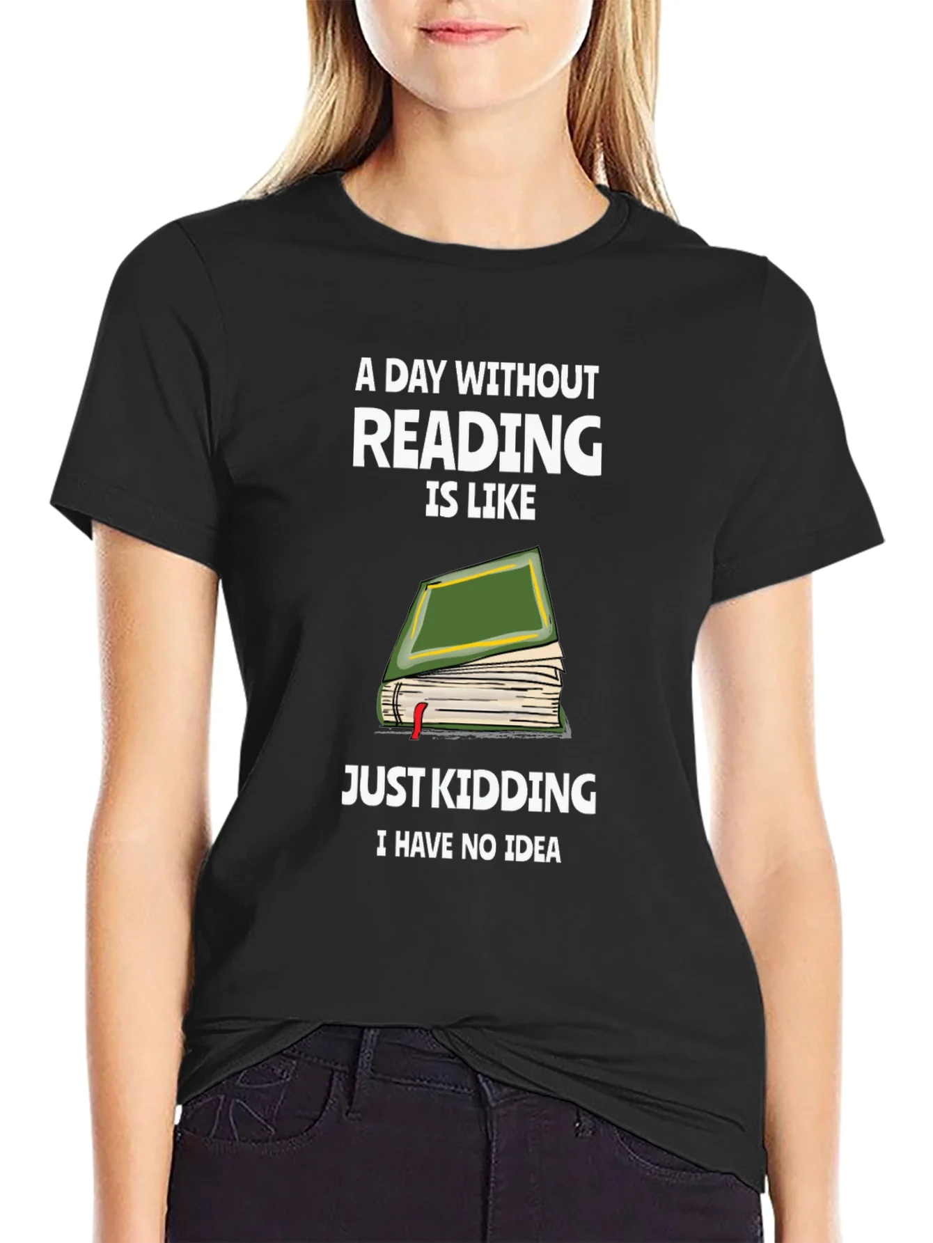 Camiseta Divertida de Lectura: Un D¨ªa Sin Leer