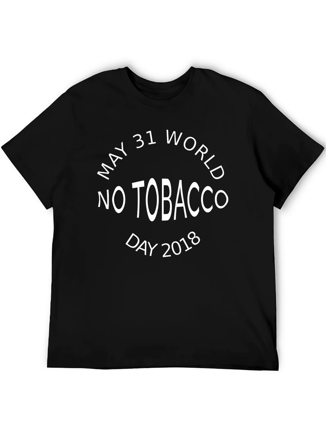 Camiseta Negra D¨ªa Mundial Sin Tabaco 2018