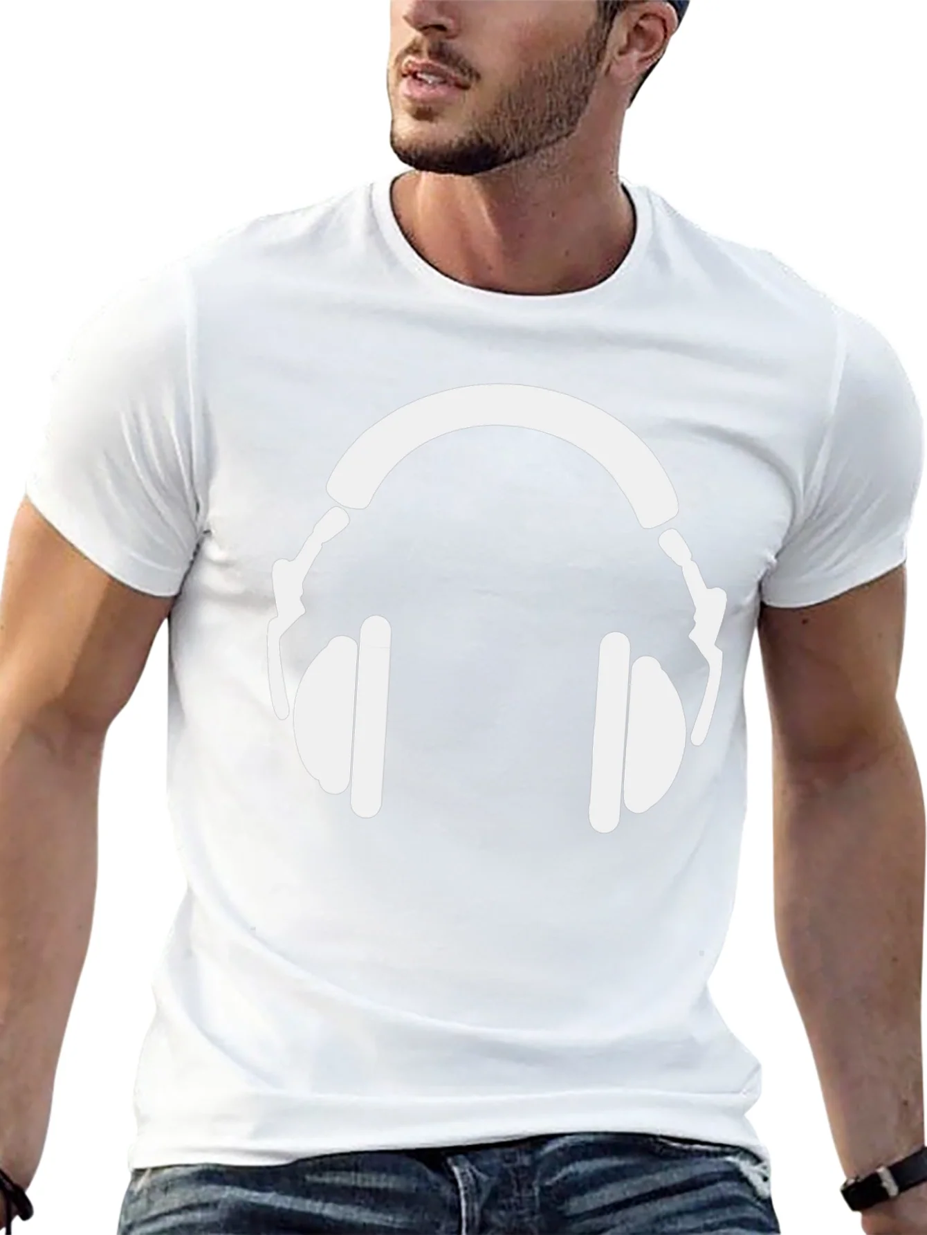 Rebbecca Headphone Graphic Tee - Music Lovers T-Shirt