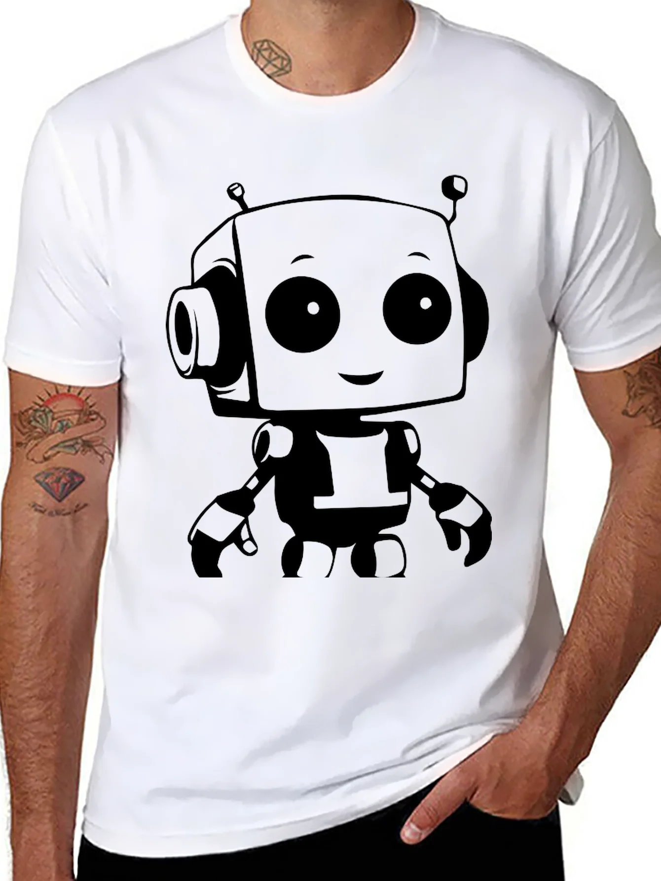 Rebbecca Robot Graphic Print T-Shirt