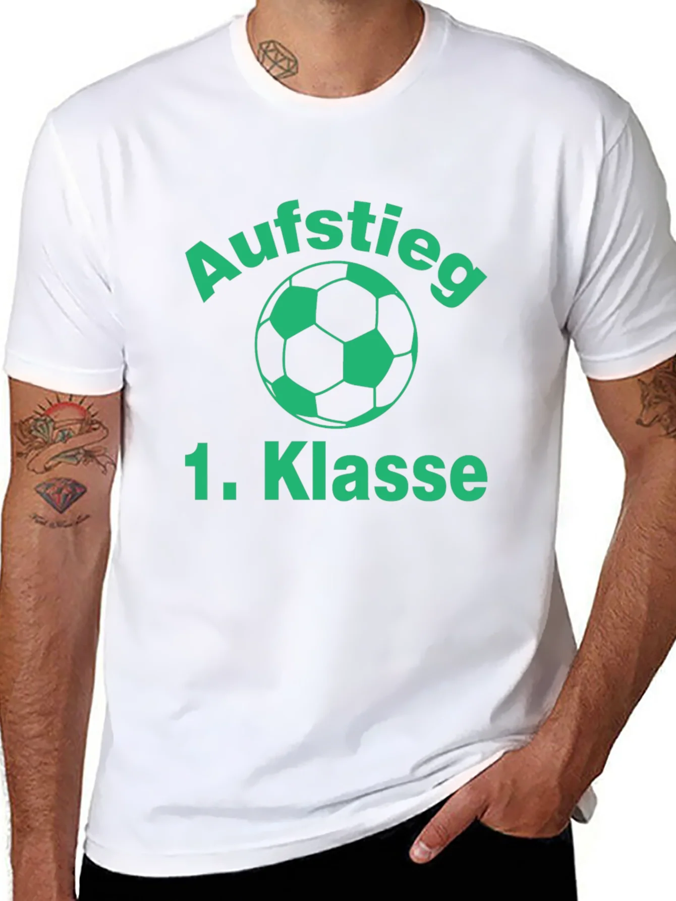 Camiseta Negra F¨²tbol: Aufstieg 1. Klasse